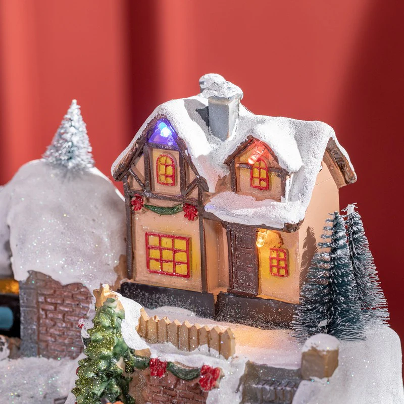 Ornament Miniature Christmas Scene Multicolour Indoor LED - 30cm - Image 8