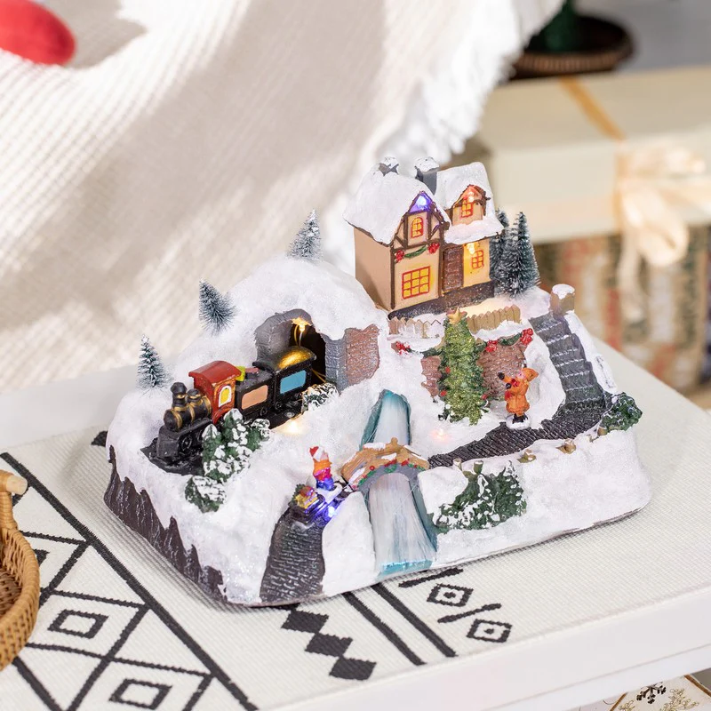Ornament Miniature Christmas Scene Multicolour Indoor LED - 30cm - Image 9