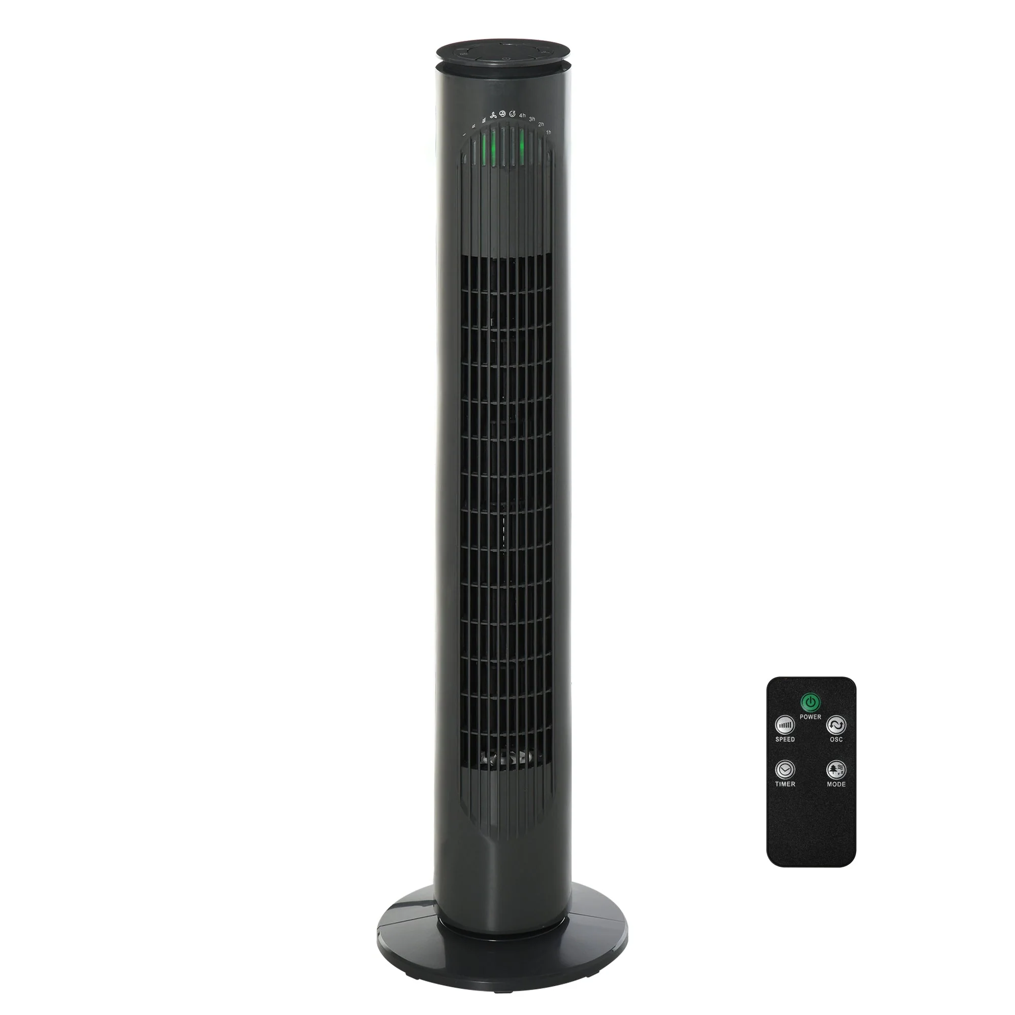 Oscillating Three Speed Tower Fan With Timer Grey - Image 2
