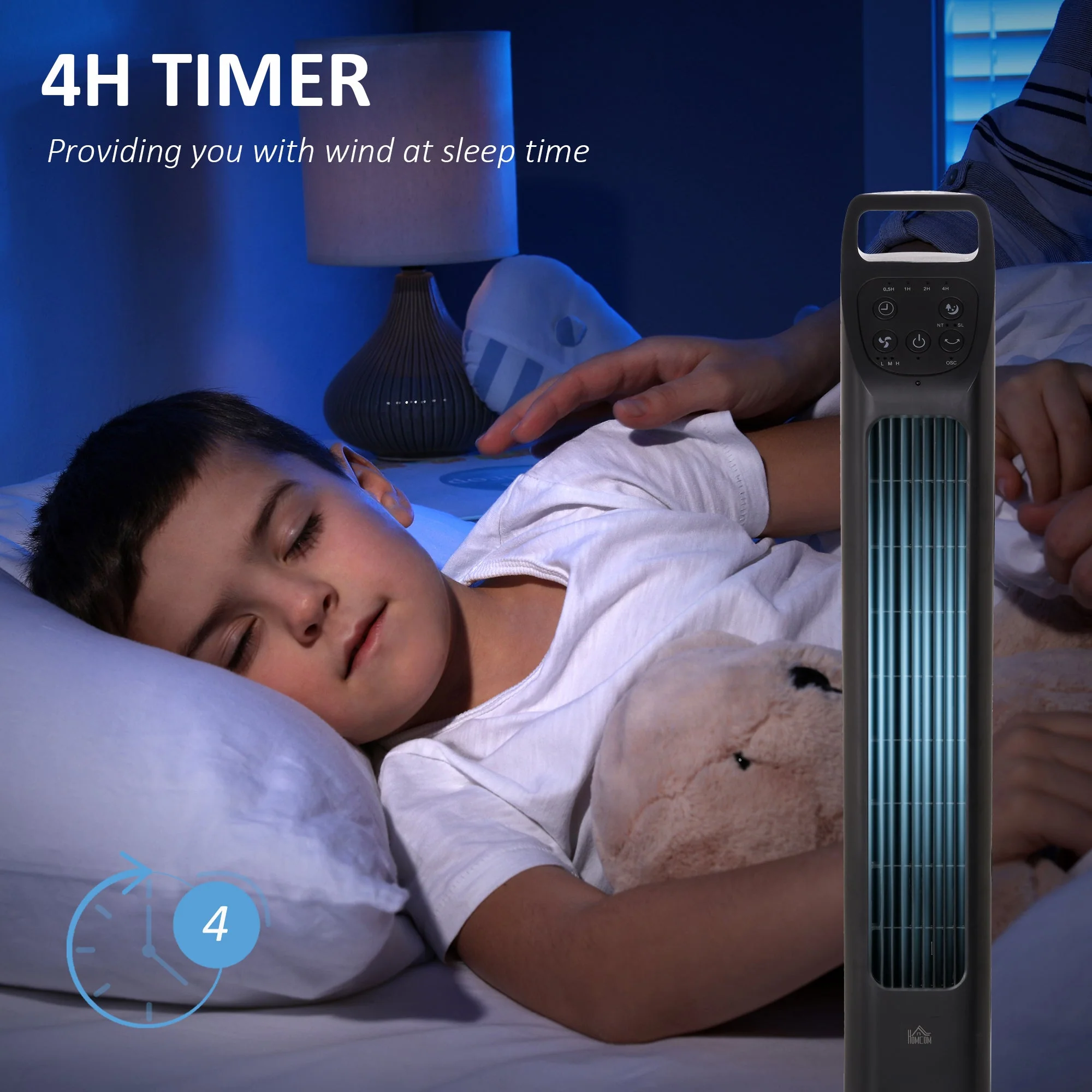 Oscillating Tower Fan with Remote Control - Image 6