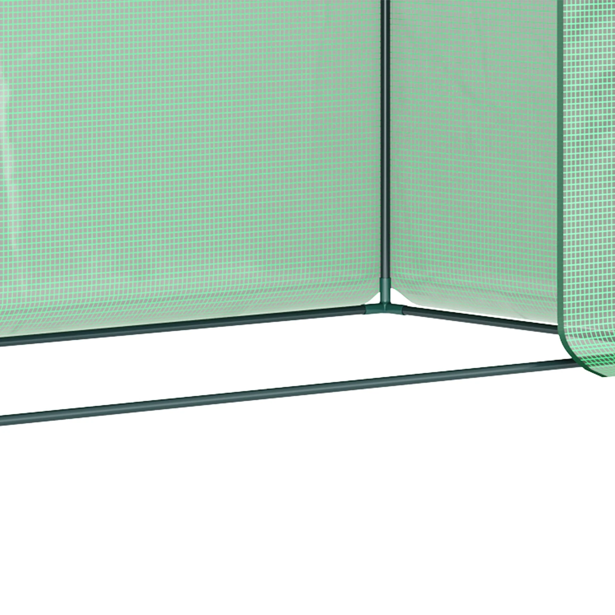 Outdoor Greenhouse Poly Tunnel Plants Reinforced Top Cover 1.98 X 0.77 X 1.49 M - Image 9