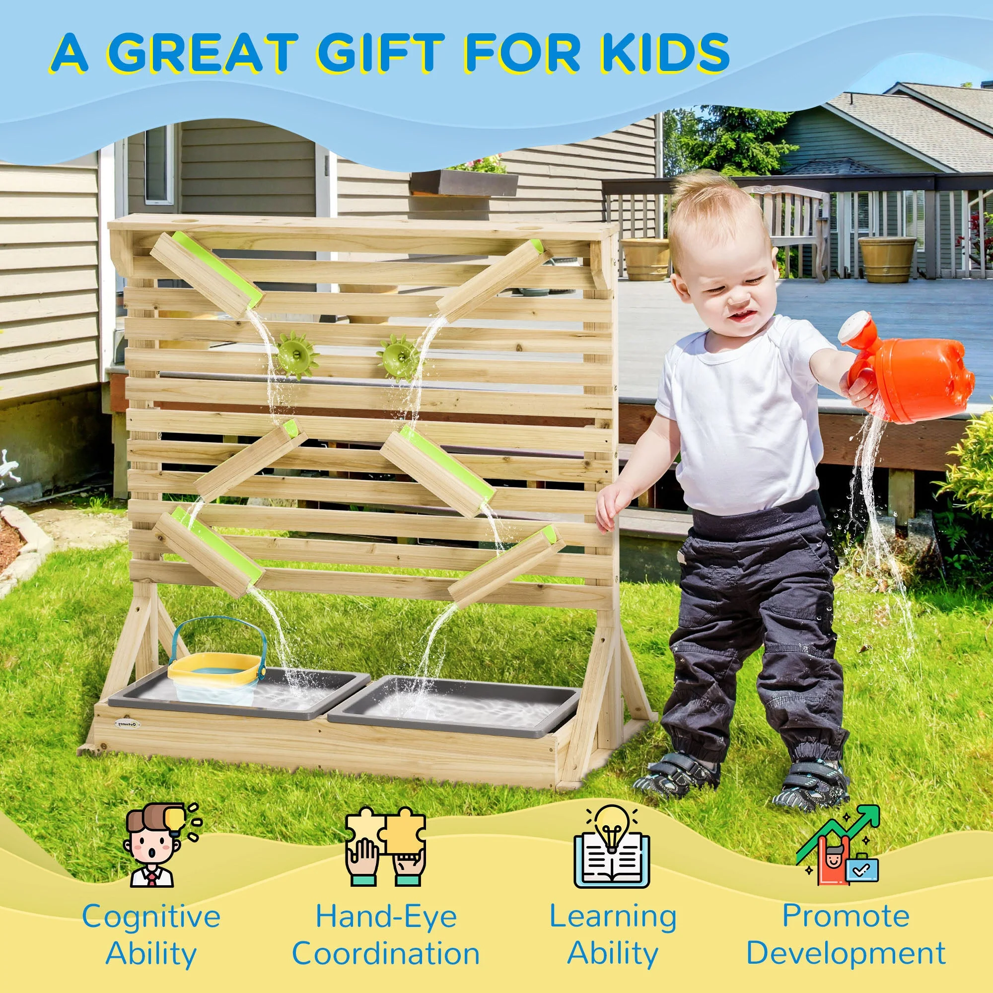 Outdoor Kids Running Water and Sand Playset - Image 6