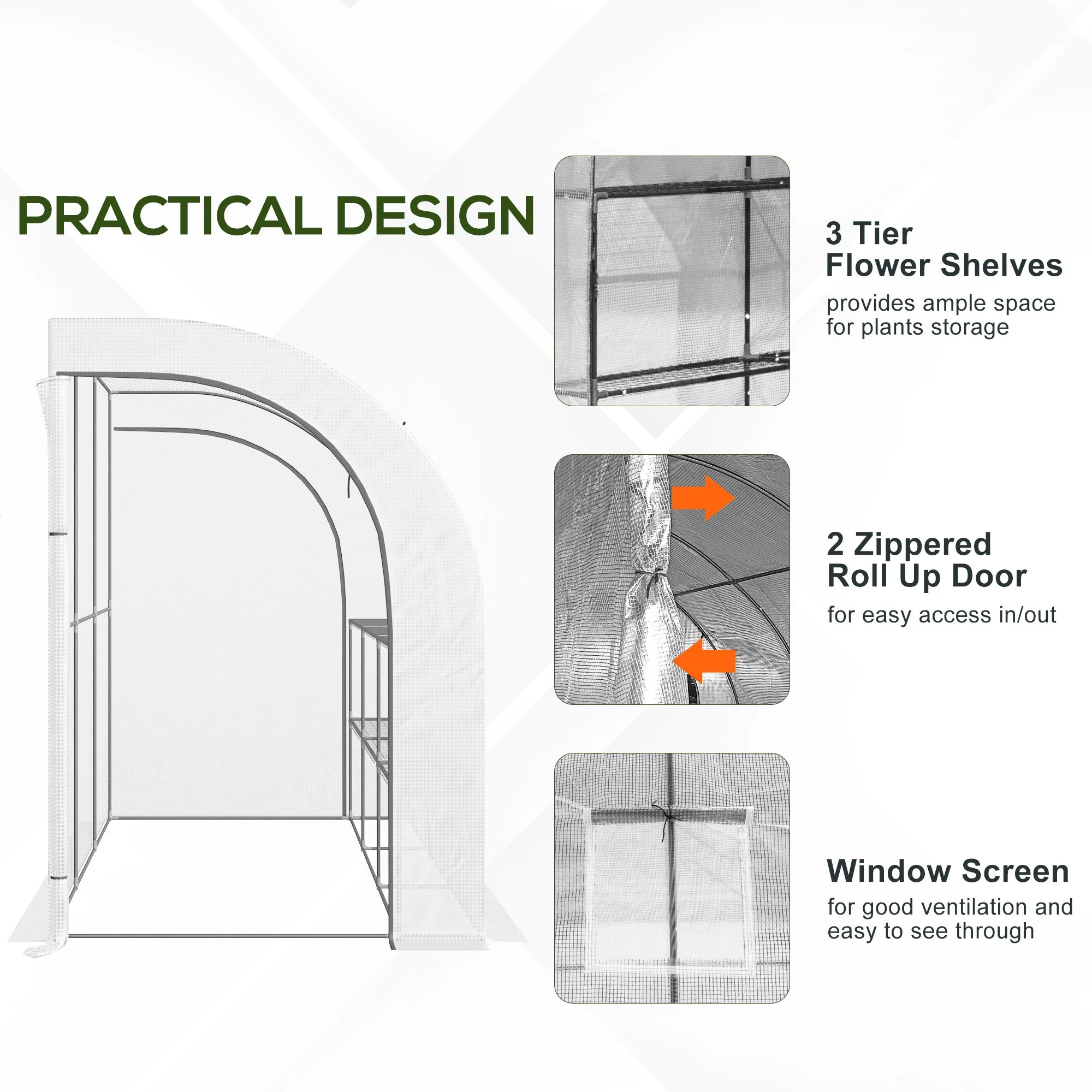 Outdoor Walk-In Greenhouse - Image 7