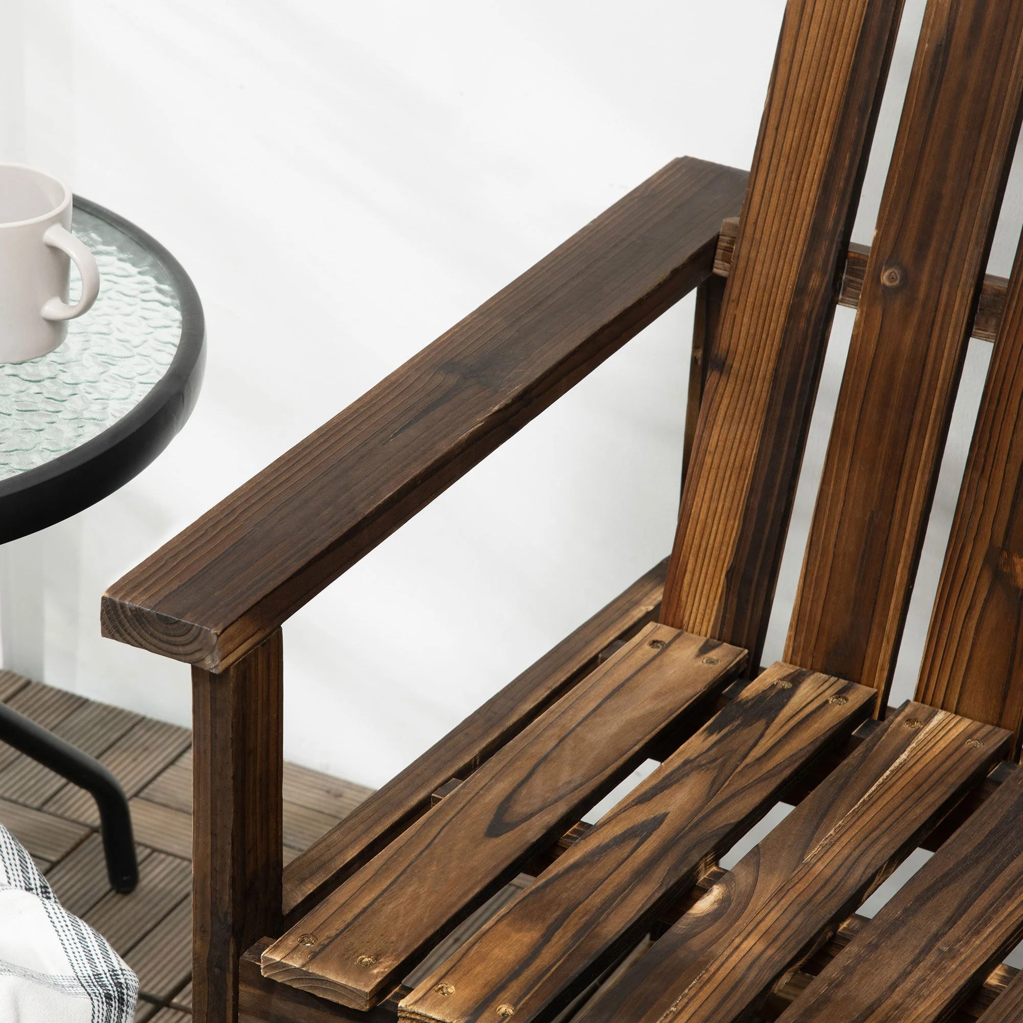 Outdoor Wooden Garden Bench - Image 8