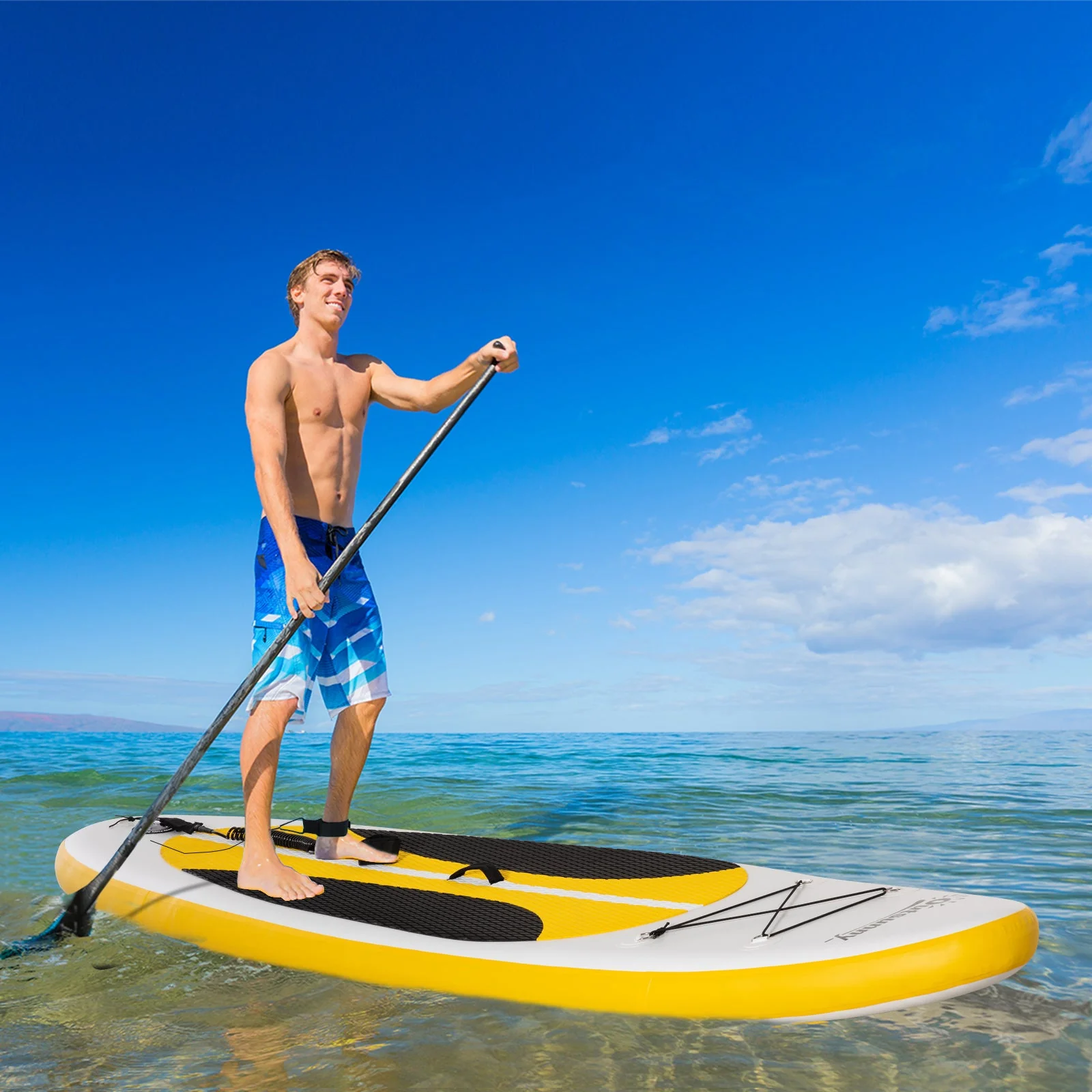 Outsunny 10' X 30" X 6" Inflatable Stand Up Paddle Board - Image 2