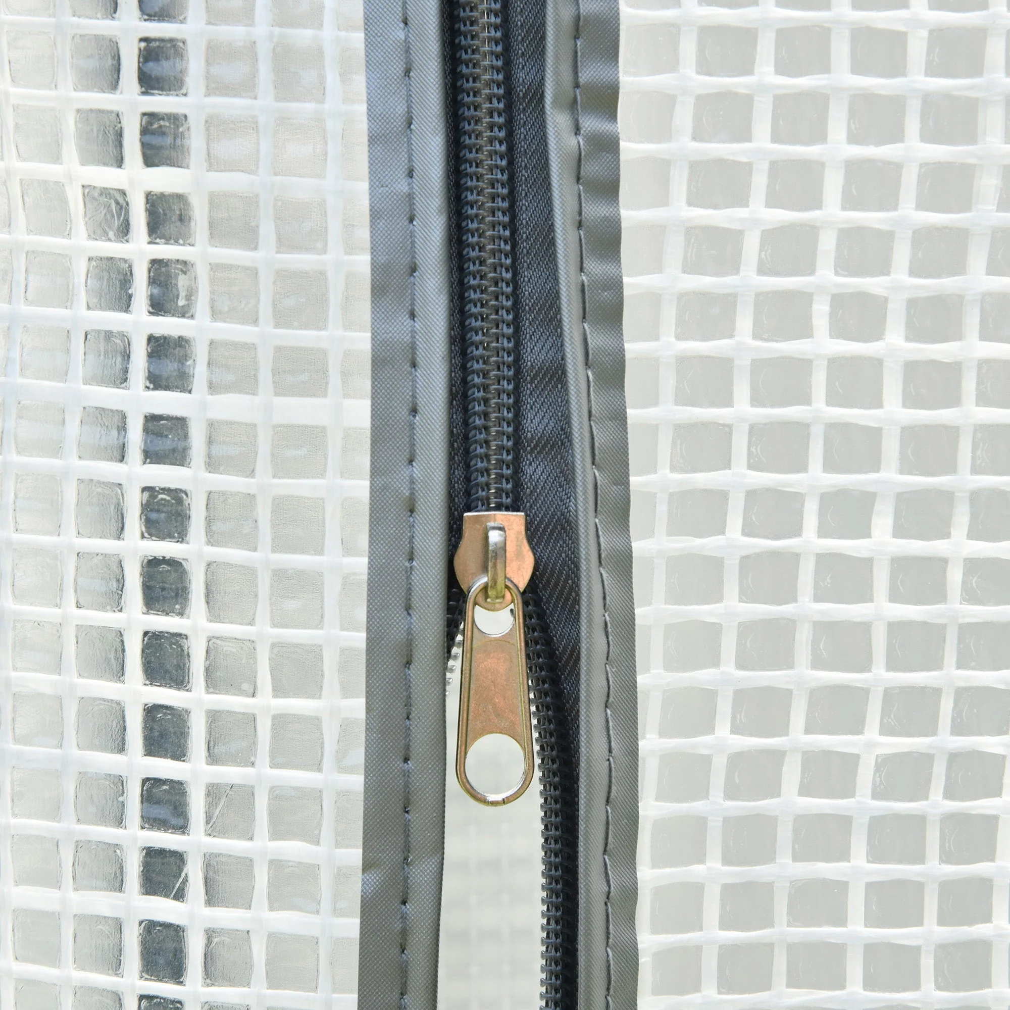 Outsunny 101 X 50 X 150cm Greenhouse Pe Cover With Zipper Roll-Up Door Outdoor Green - Image 9