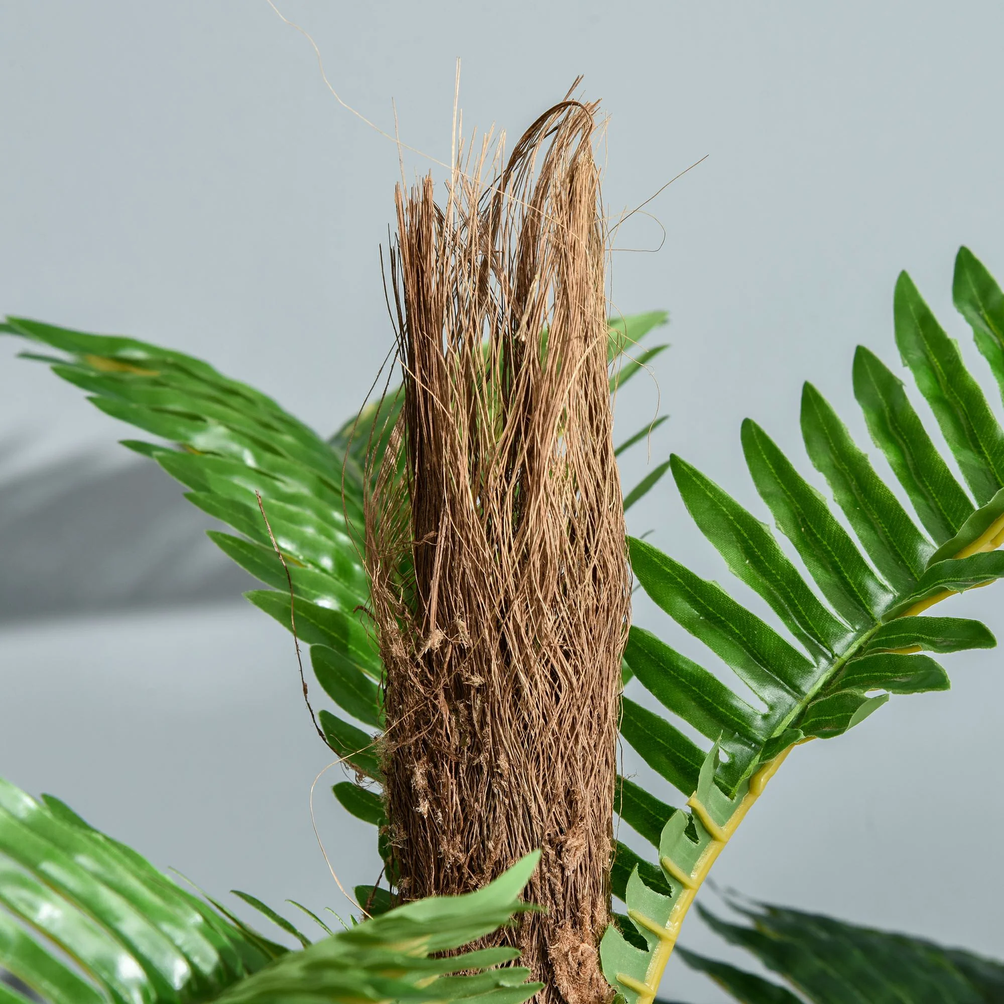 Outsunny 150cm/5Ft Artificial Fern Tree Decorative Plant 36 Leaves With Nursery Pot Fake Plant For Indoor Outdoor Dcor - Image 8