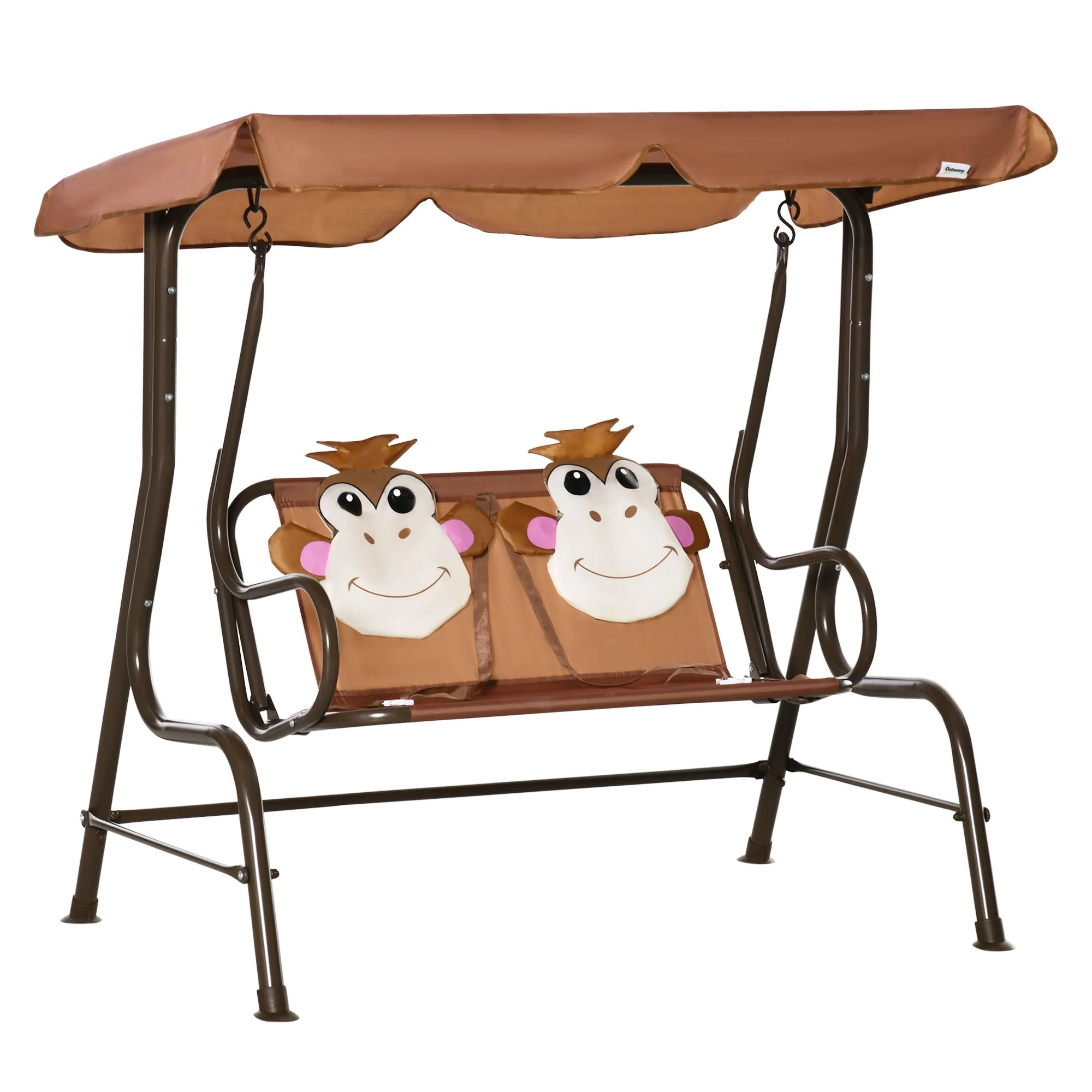 Outsunny 2 Seater Kids Garden Swing Seat - Image 2