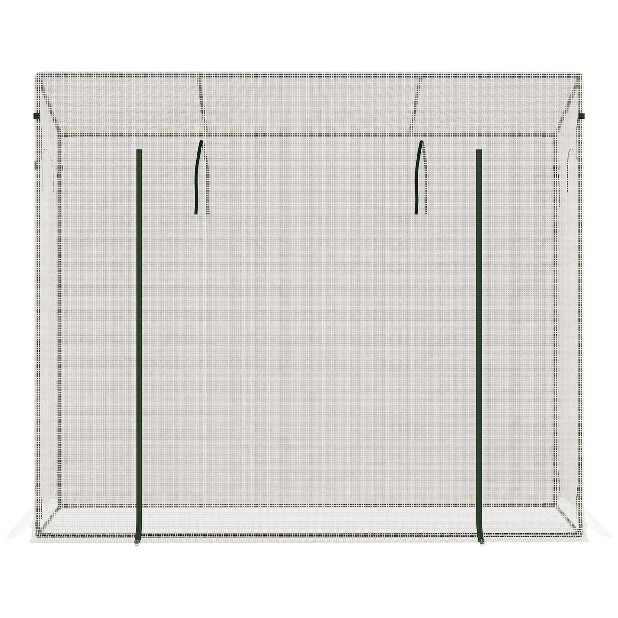 Outsunny 200X76X168cm Walk-In Garden Greenhouse Patio Hot House - Image 8