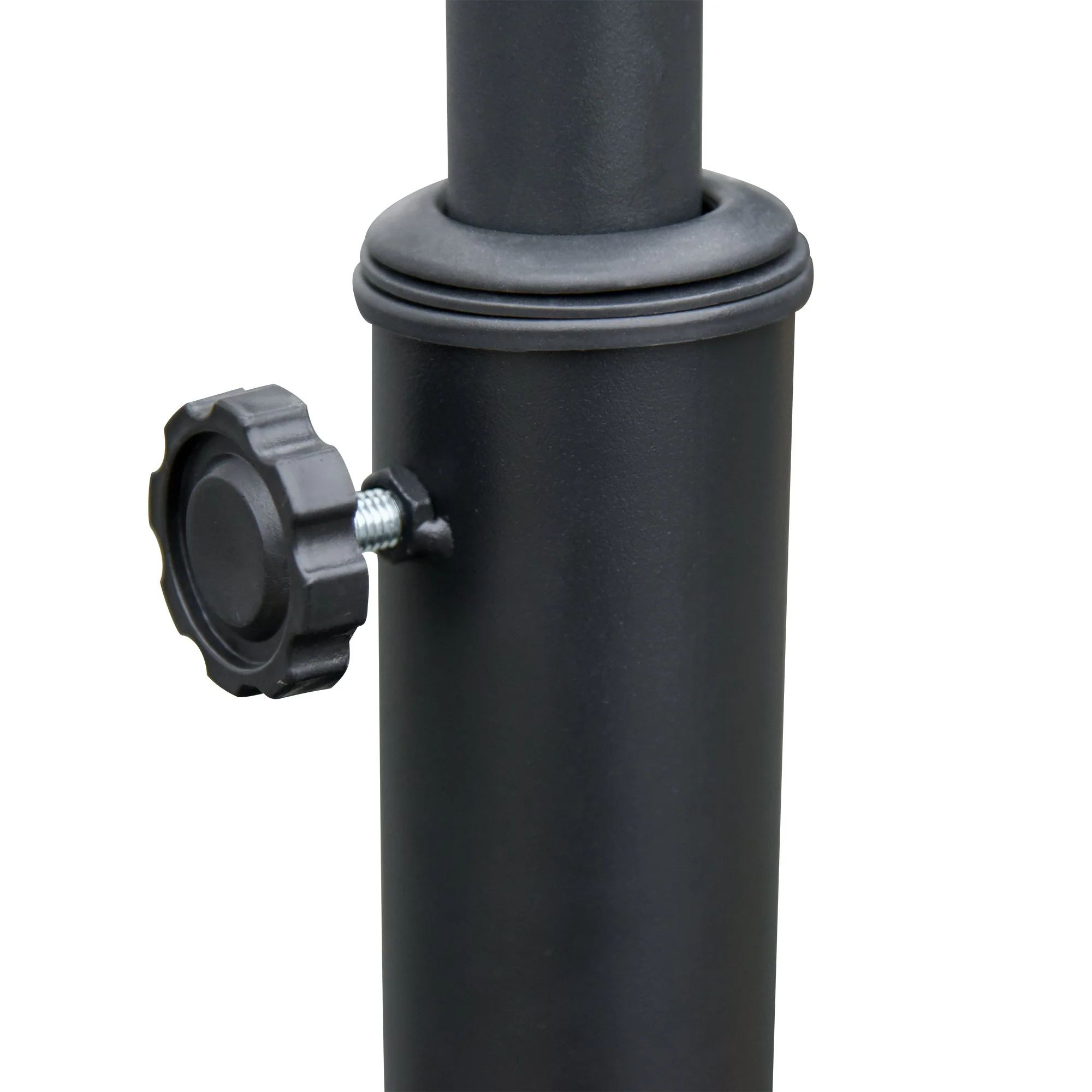 Outsunny 25kgs Round Umbrella Base Concrete Parasol Weight Stand Patio Outdoor Black Dia 49cm - Image 7