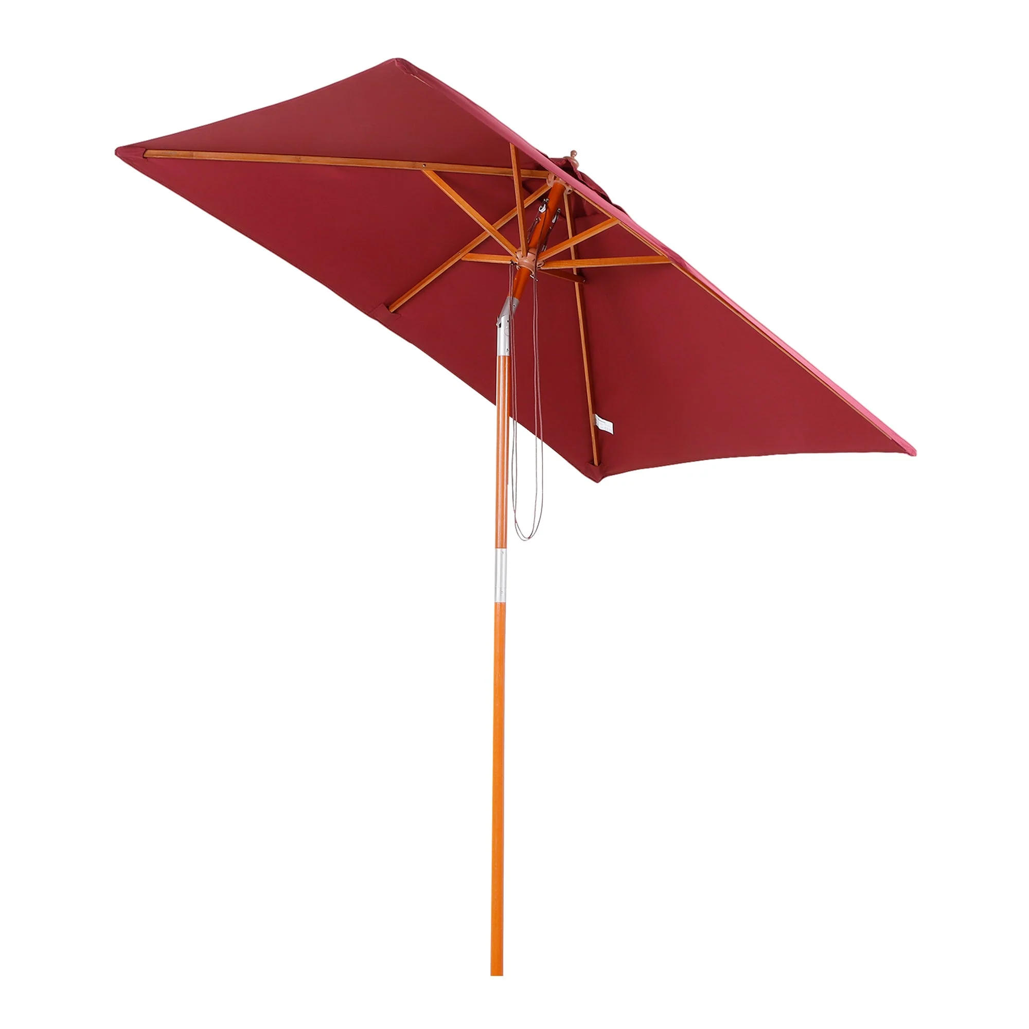 Outsunny 2M X 1.5M Garden Parasol Umbrella With Tilting Sunshade Canopy - Image 7