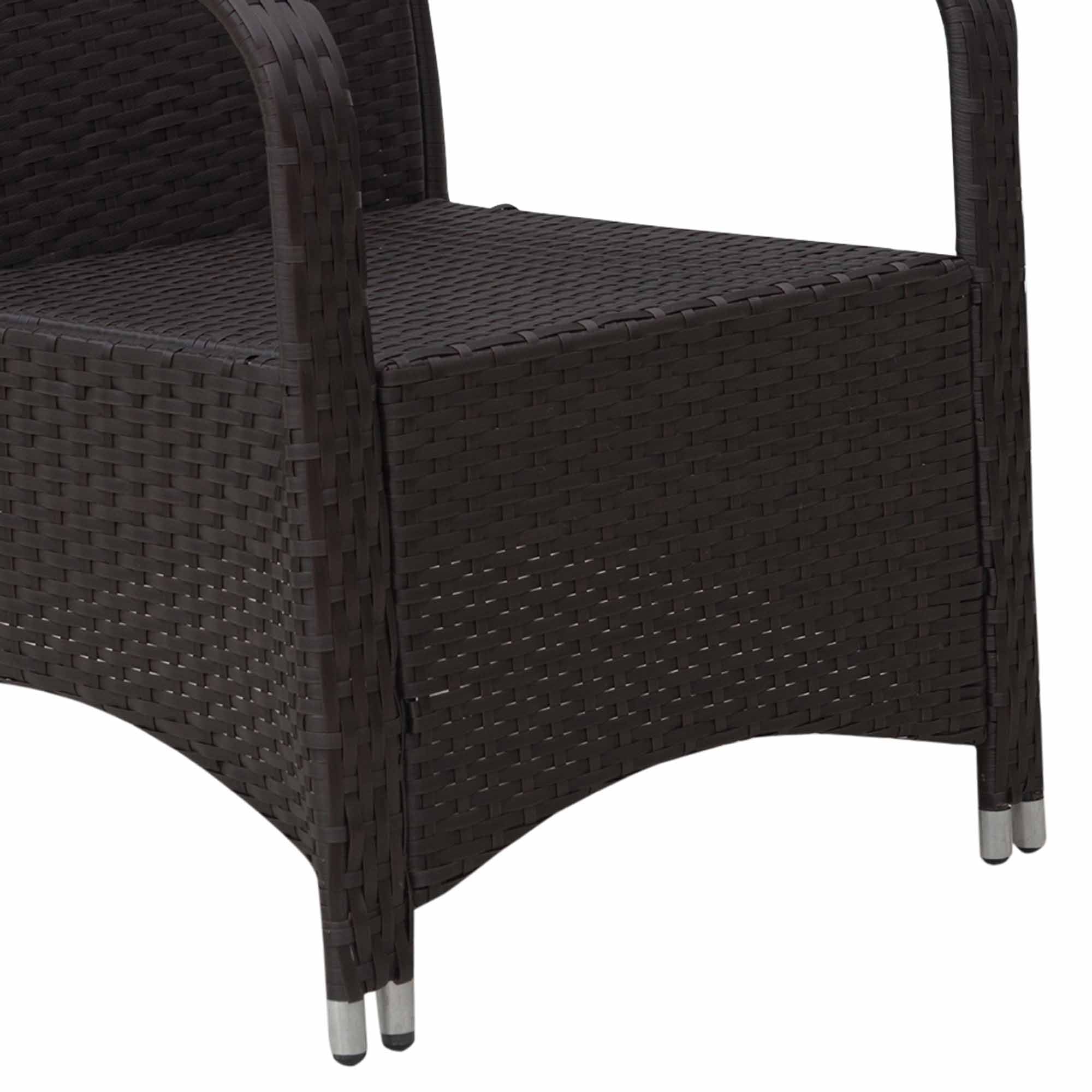 Outsunny 3 Pieces Outdoor Rattan Bistro Set - Image 9