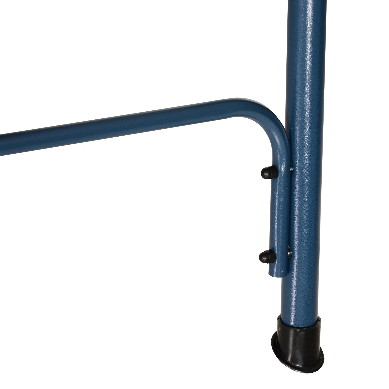 Outsunny 3 Seater Canopy Swing Chair Outdoor Garden Bench With Adjustable Canopy And Metal Frame - Blue Stripes - Image 7