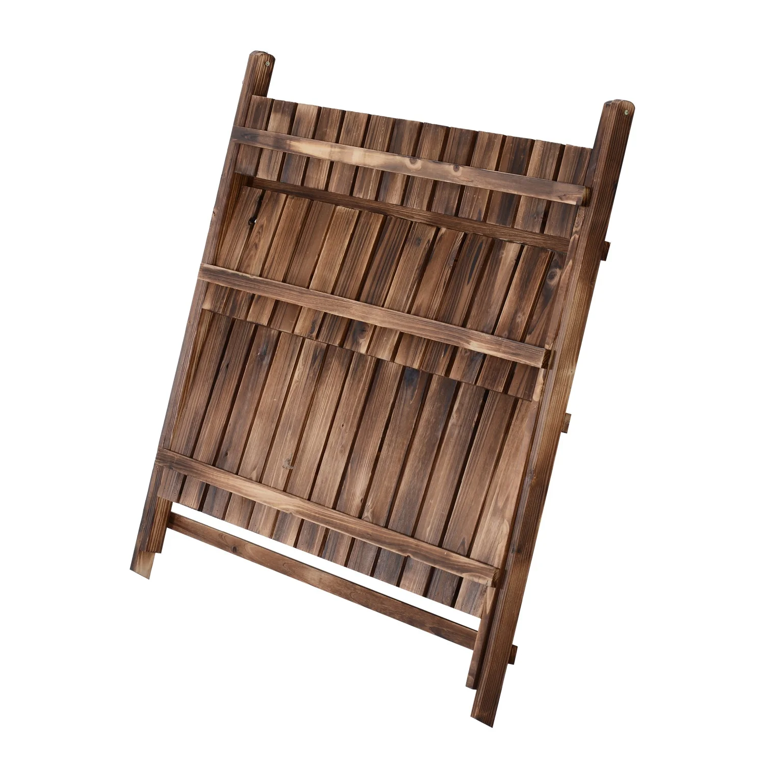 Outsunny 3 Tier Flower Stand Wood Folding Planter Ladder Display Shelf Rack For Garden Outdoor Backyard 100Lx37Wx93H(cm) - Image 9