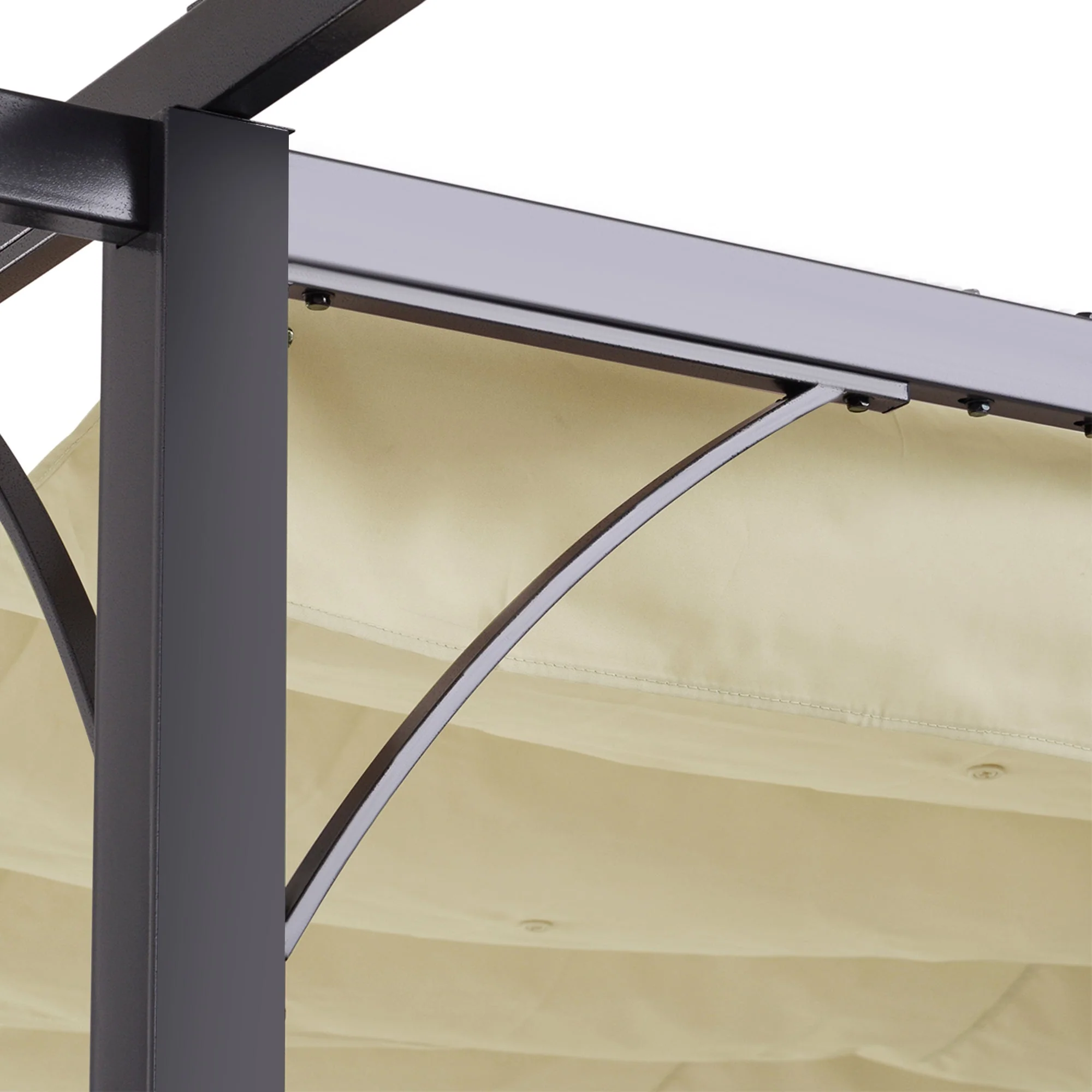 3 X 3M Metal Pergola With Retractable Roof - Image 7
