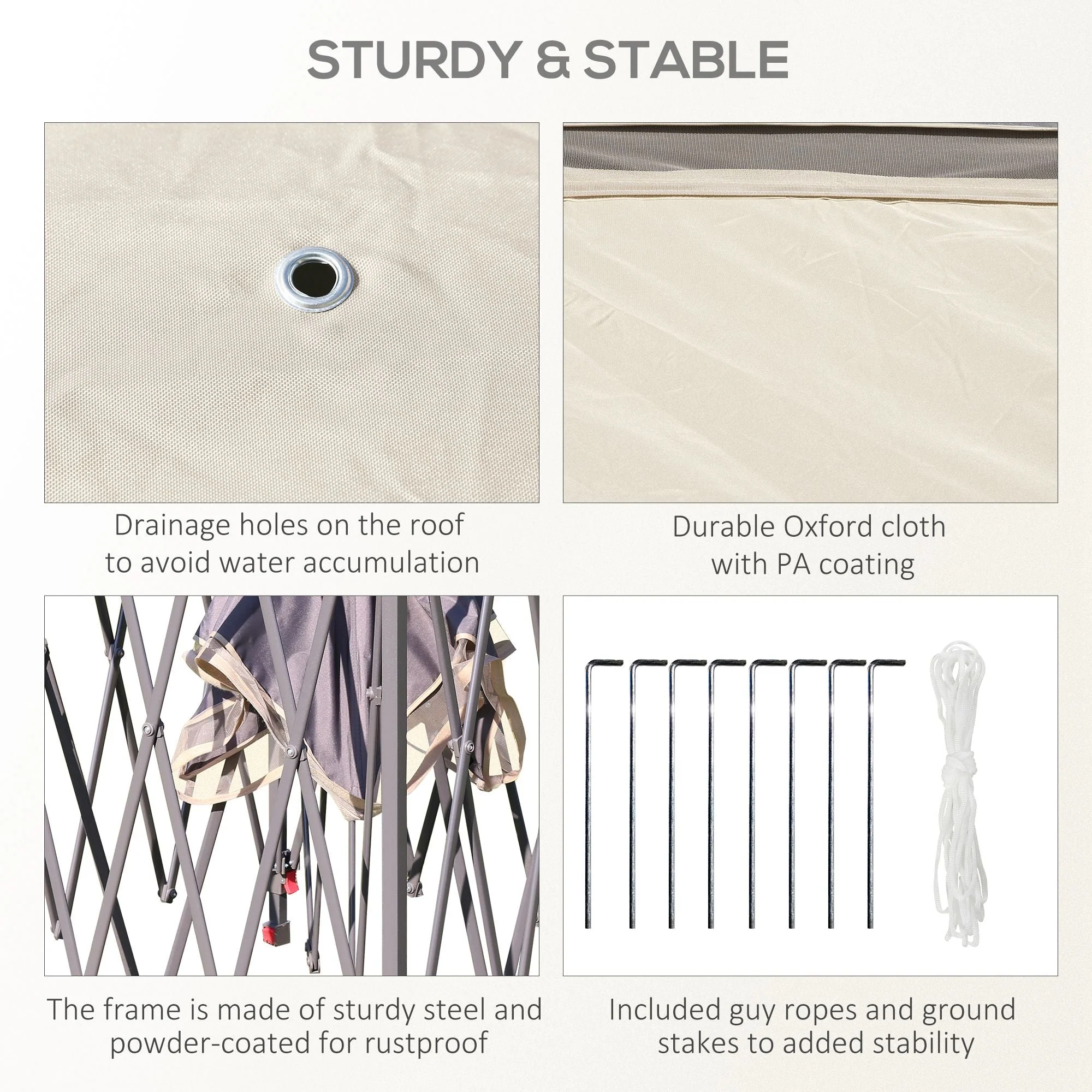 Outsunny 330cm x 330cm Pop Up Canopy - Image 7