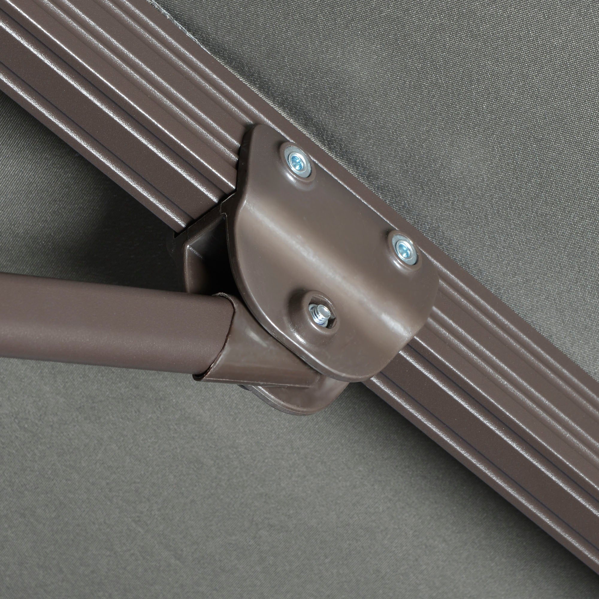 Outsunny 3(M) Cantilever Parasol 360 Rotation Roma Umbrella Hanging Sun Shade With Aluminium Frame - Image 9