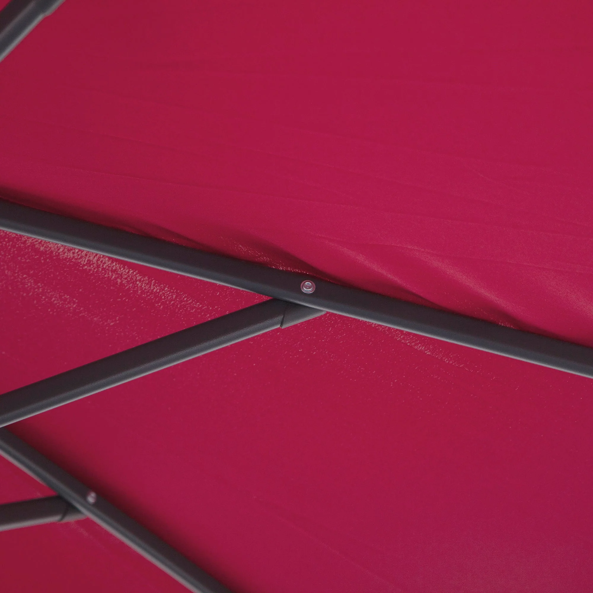 Outsunny 3M Water Resistant Terylene Hanging Parasol Wine Red - Image 9