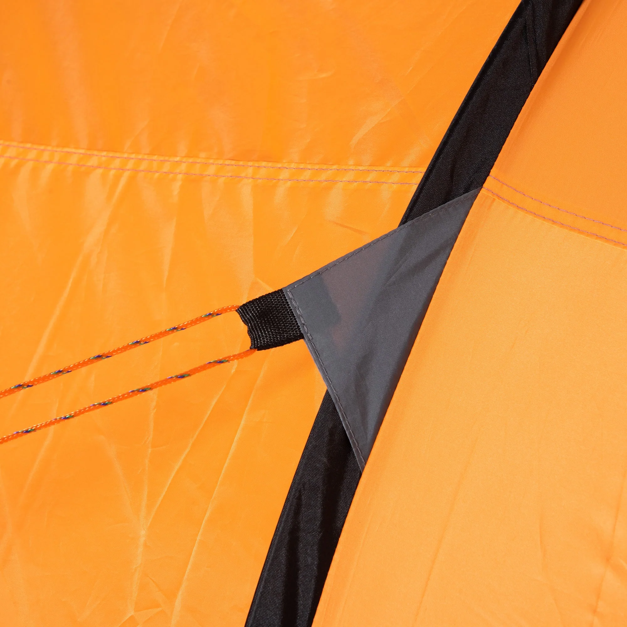 Outsunny 4-5 Person Pop-up Camping Tent Waterproof Family Tent w/ 2 Mesh Windows & PVC Windows Portable Carry Bag for Outdoor Trip Orange - Image 9