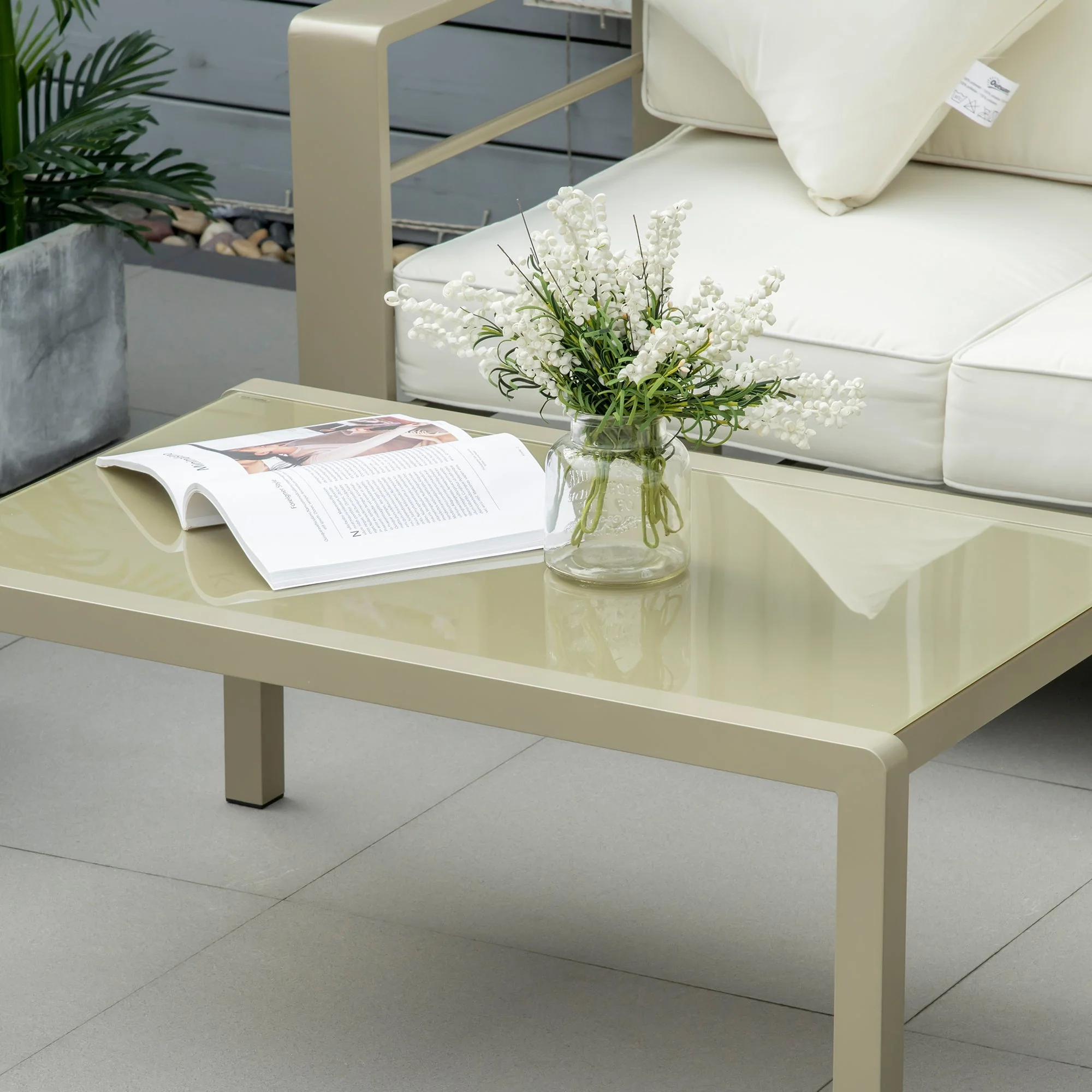 Outsunny 4 Pieces Outdoor Garden Furniture Set - Image 6