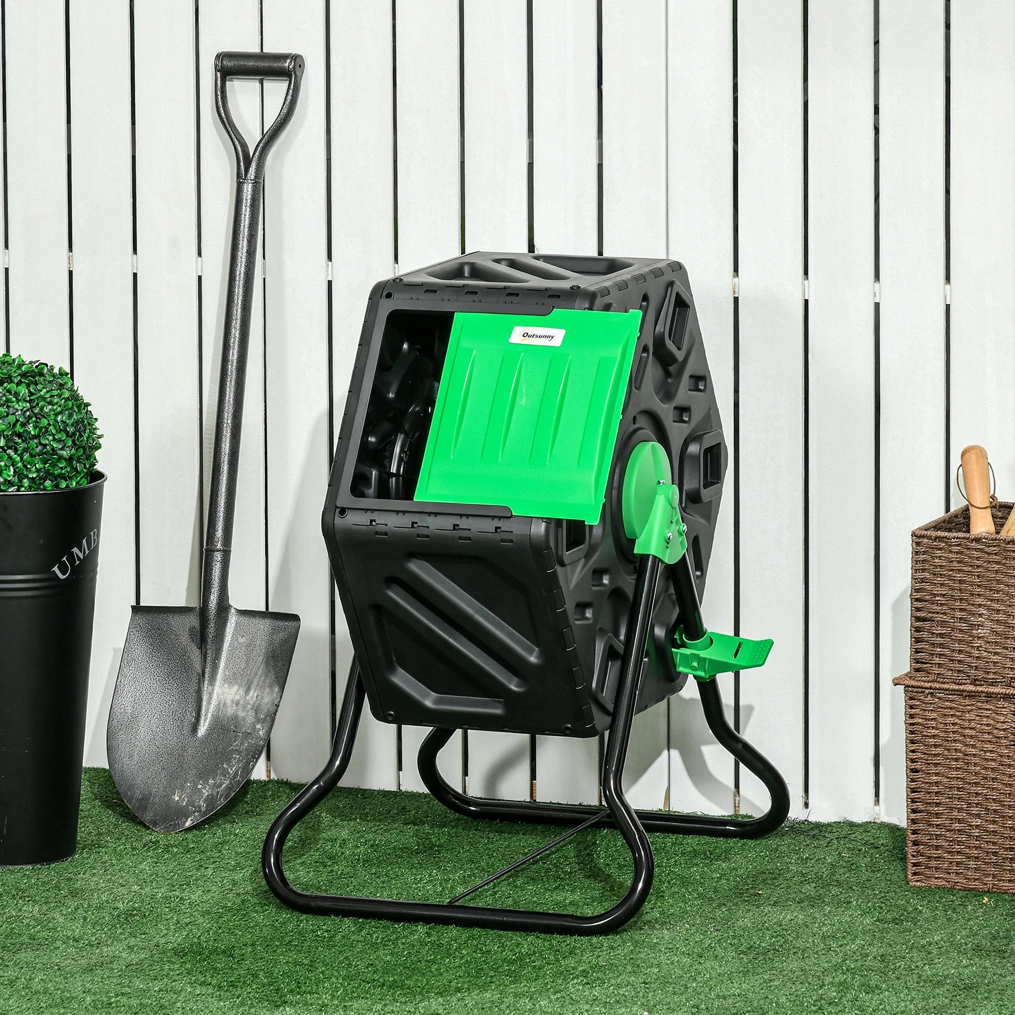 Outsunny 65L Garden Compost Bin - Image 2