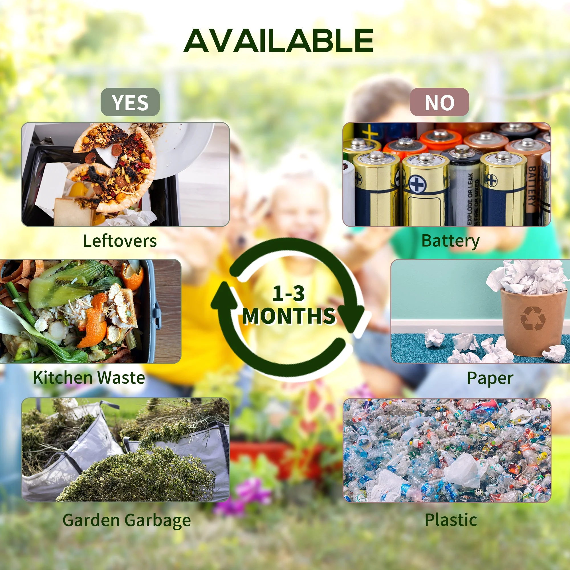 Outsunny 65L Garden Compost Bin - Image 6