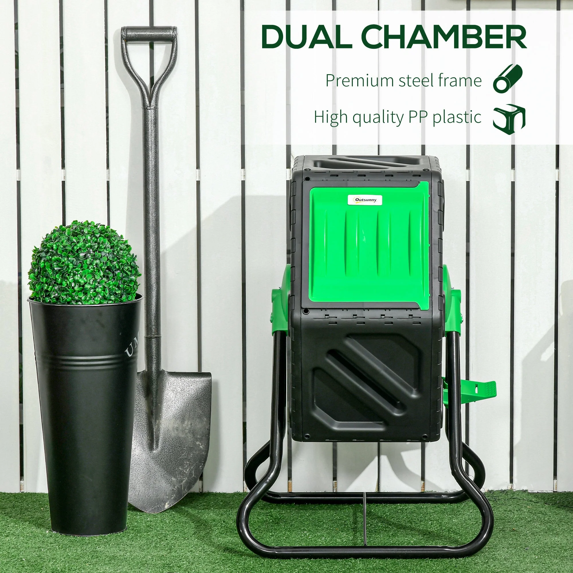 Outsunny 65L Garden Compost Bin - Image 7