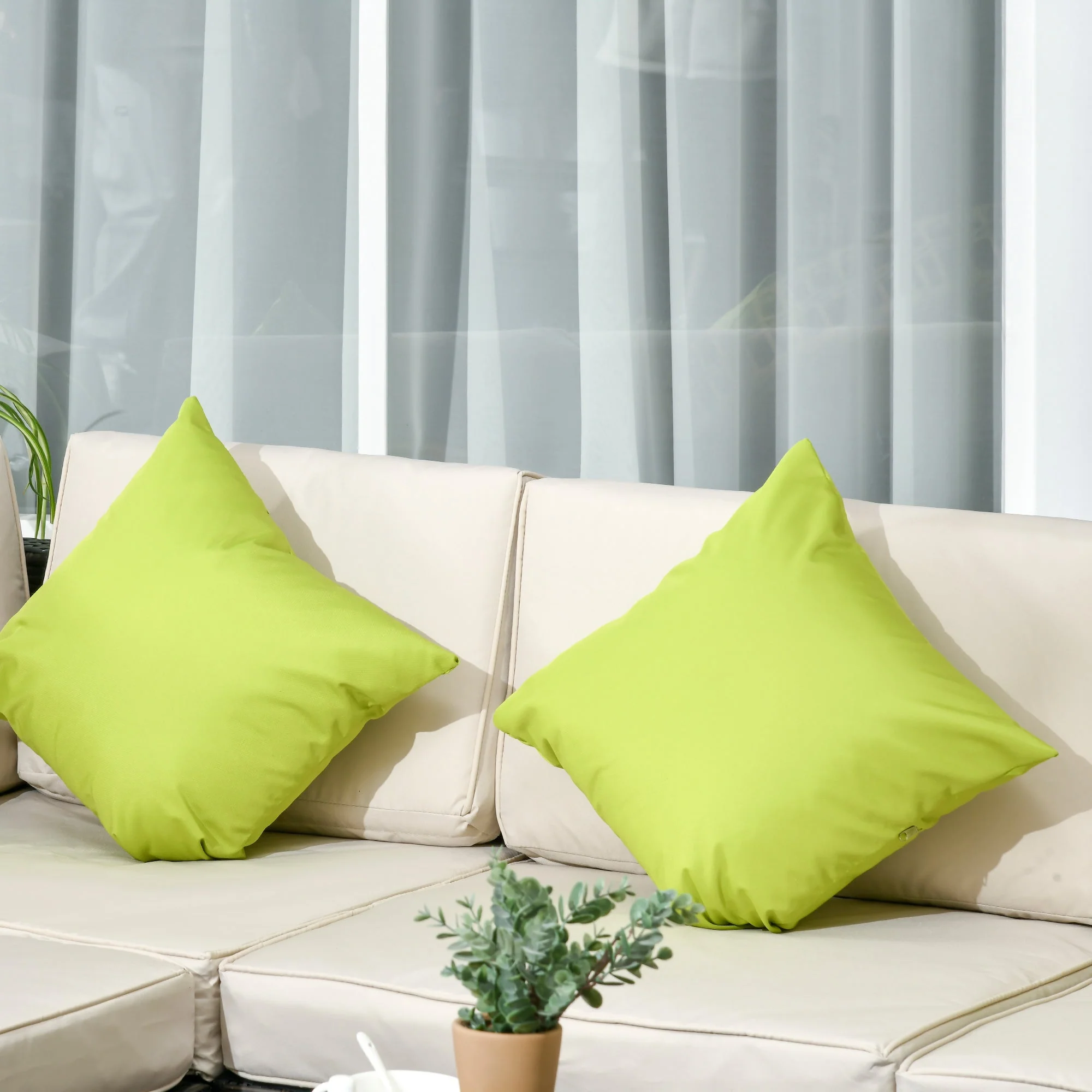 Outsunny 7-Seater PE Rattan Corner Sofa Set - Image 8