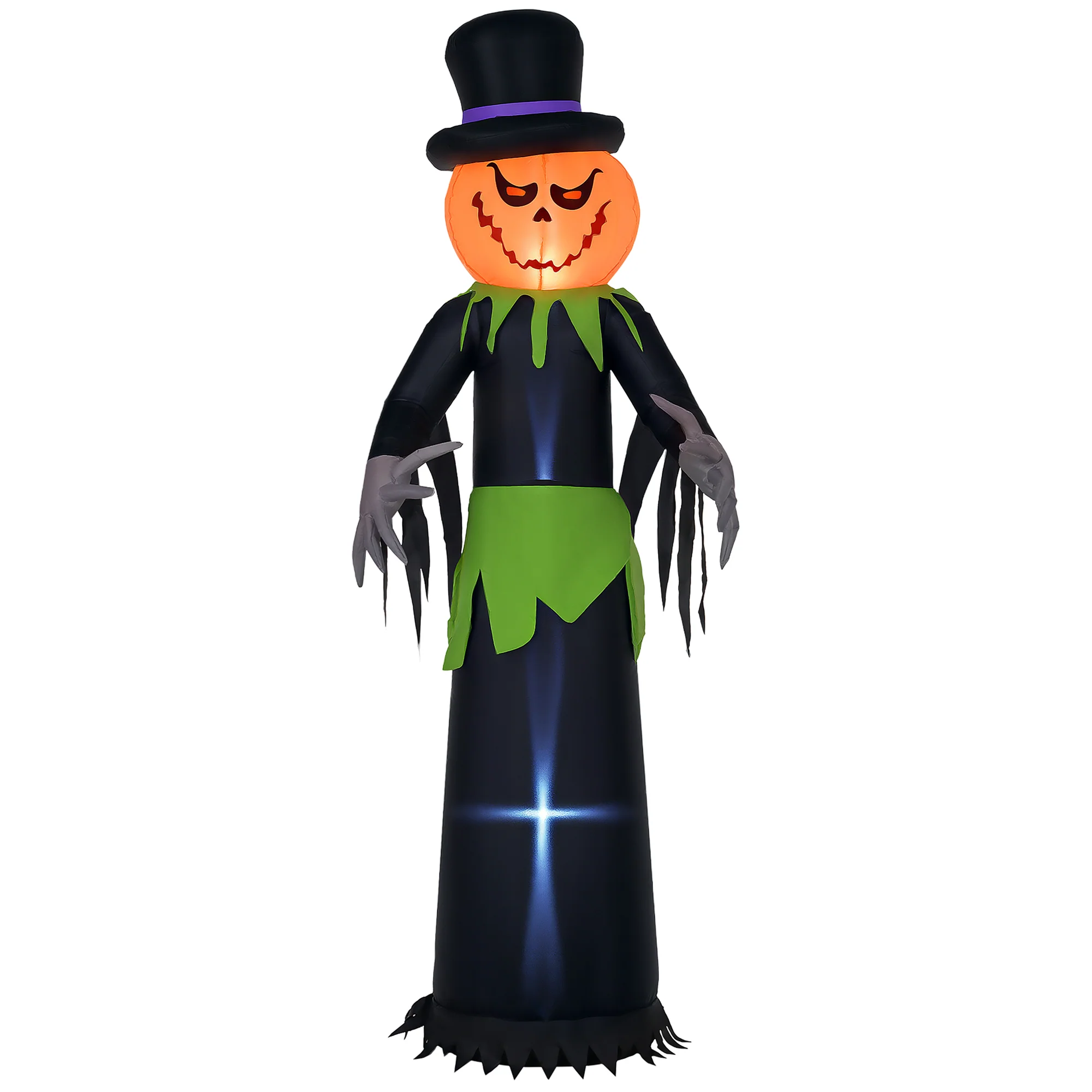 Pumpkin Man Inflatable Halloween Decoration - 250cm - Image 9