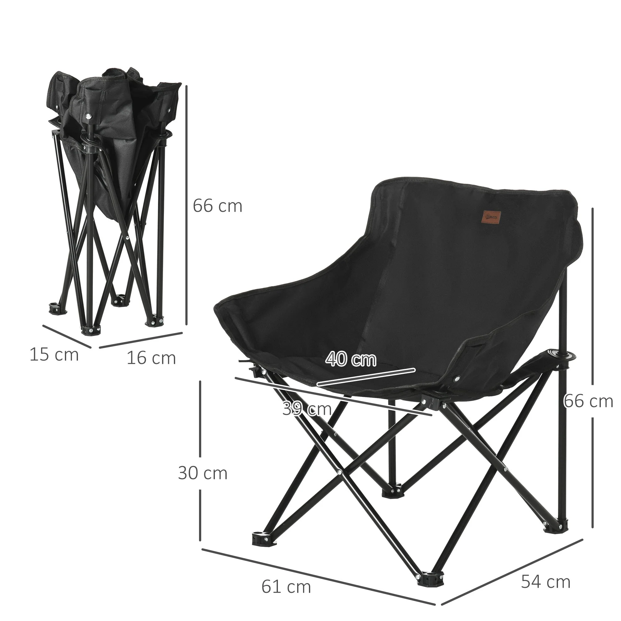 Outsunny Camping Chair - Image 3