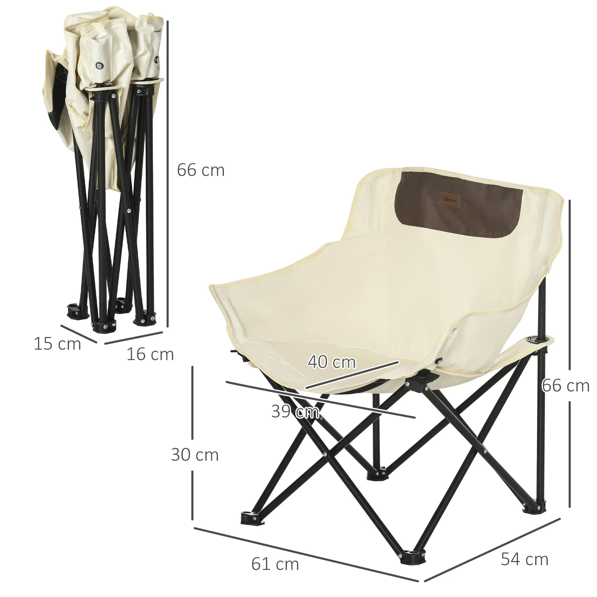 Outsunny Camping Chair - Image 3