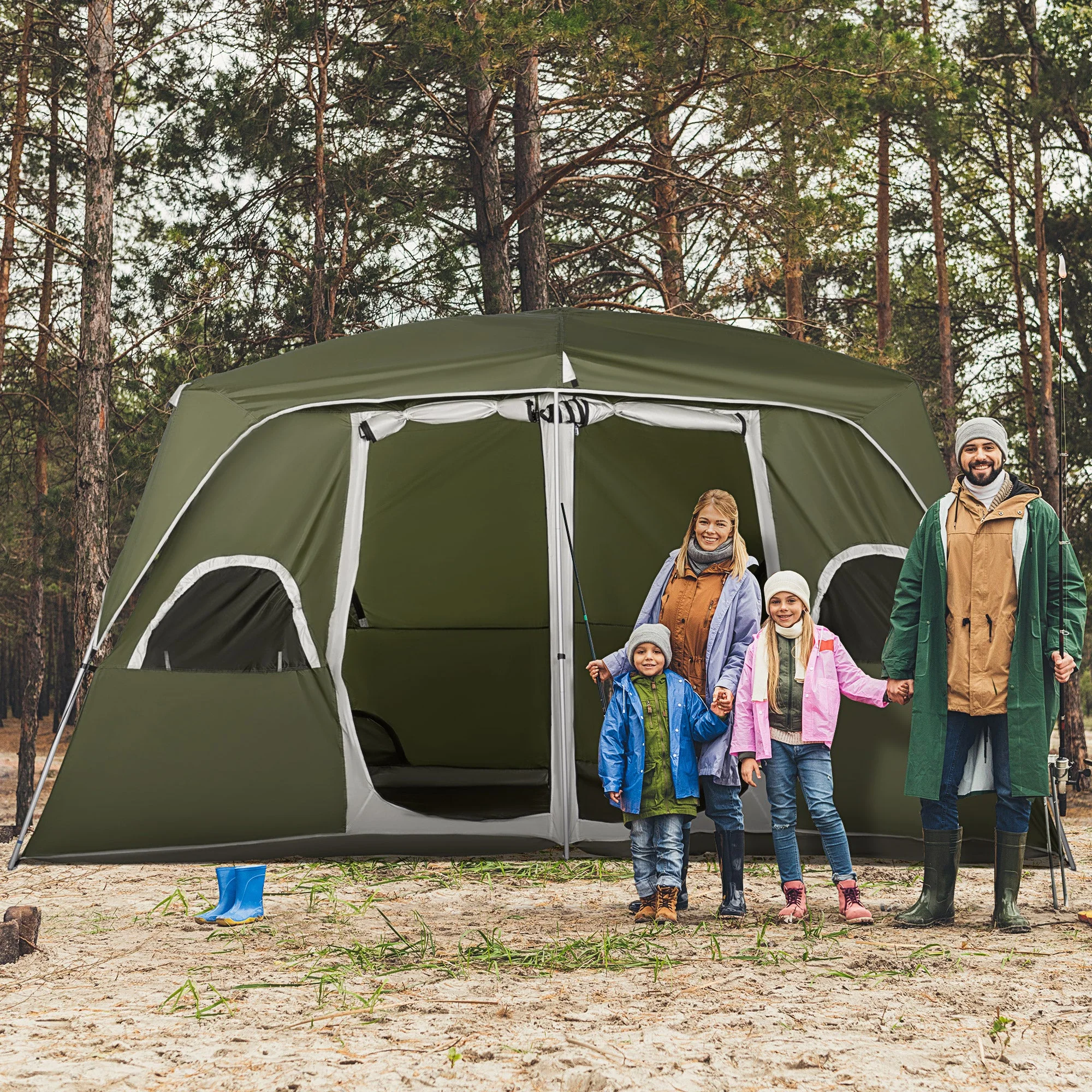 Outsunny Camping Tent - Image 2