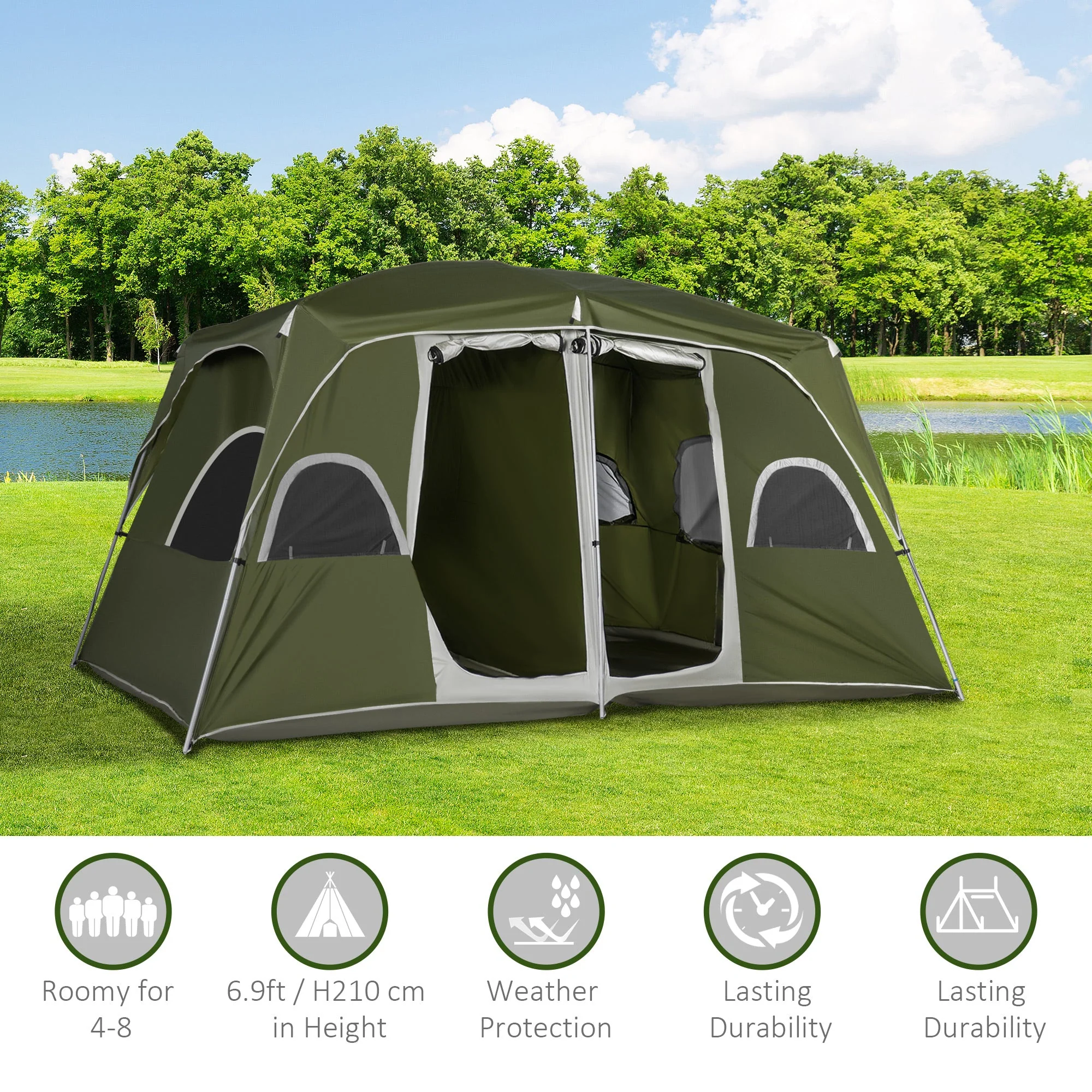 Outsunny Camping Tent - Image 6