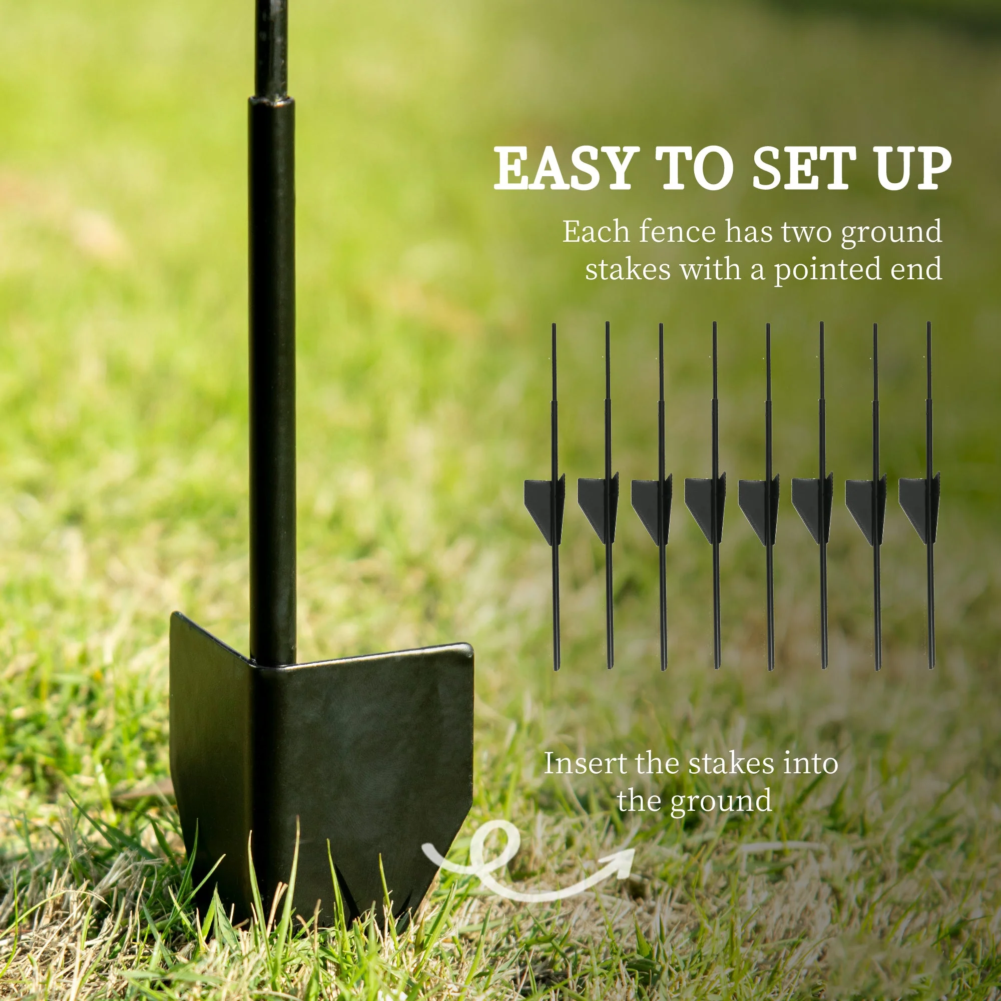 Outsunny Decorative Garden Fencing - Image 4