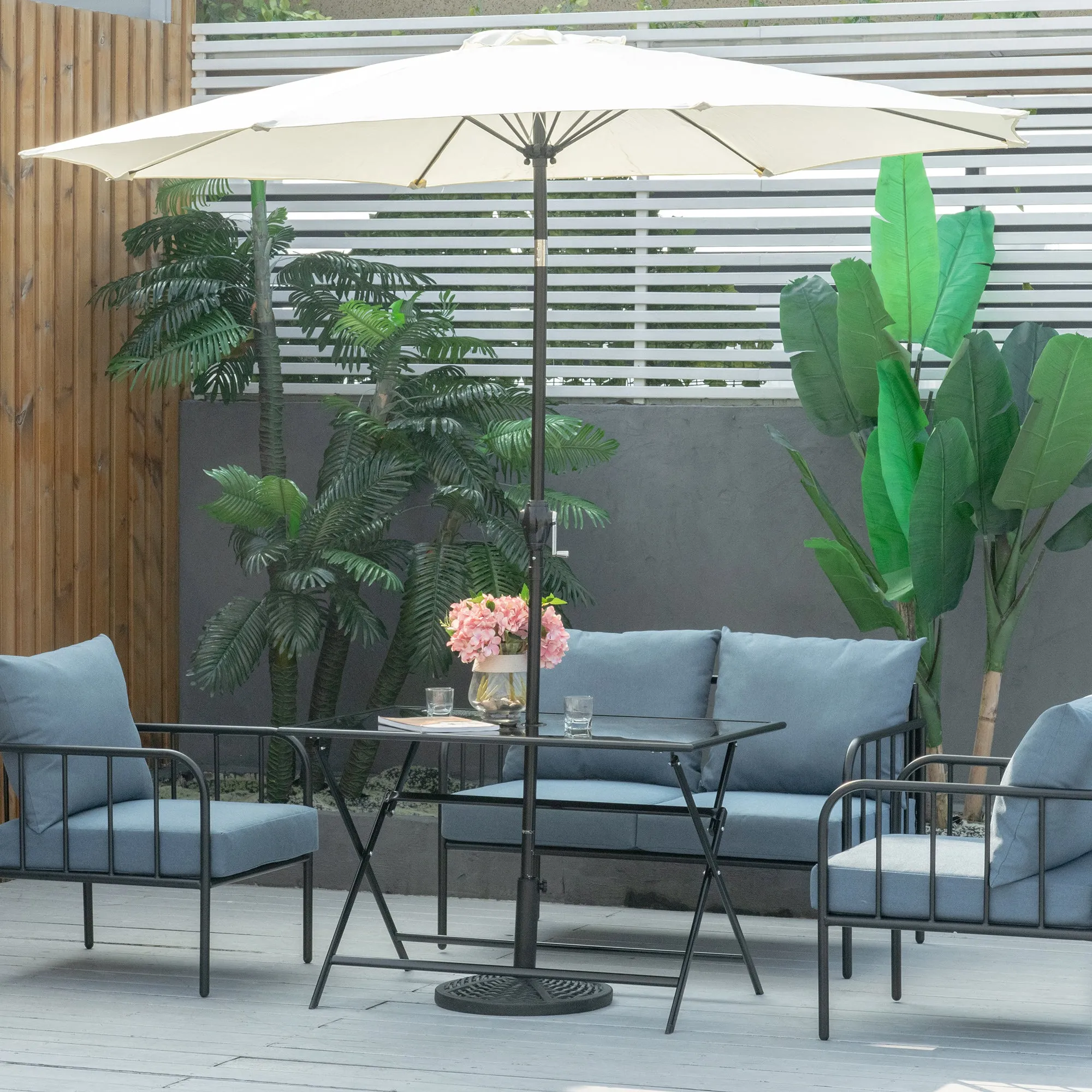 Folding Outdoor Dining Table For 6 - Image 7