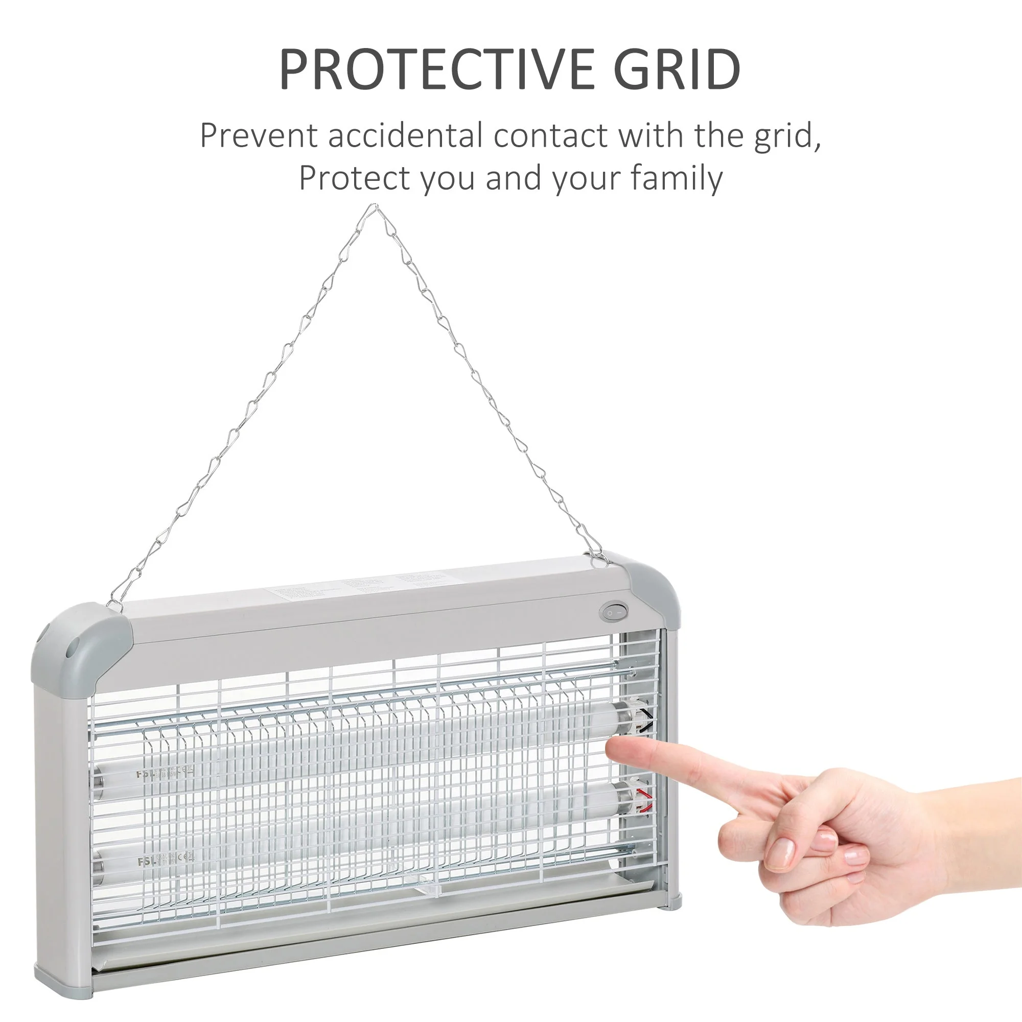 Free Standing Wall Hanging 30W Electric Fly Mosquito Killer 60? Coverage Electric Fly Zapper - Image 7