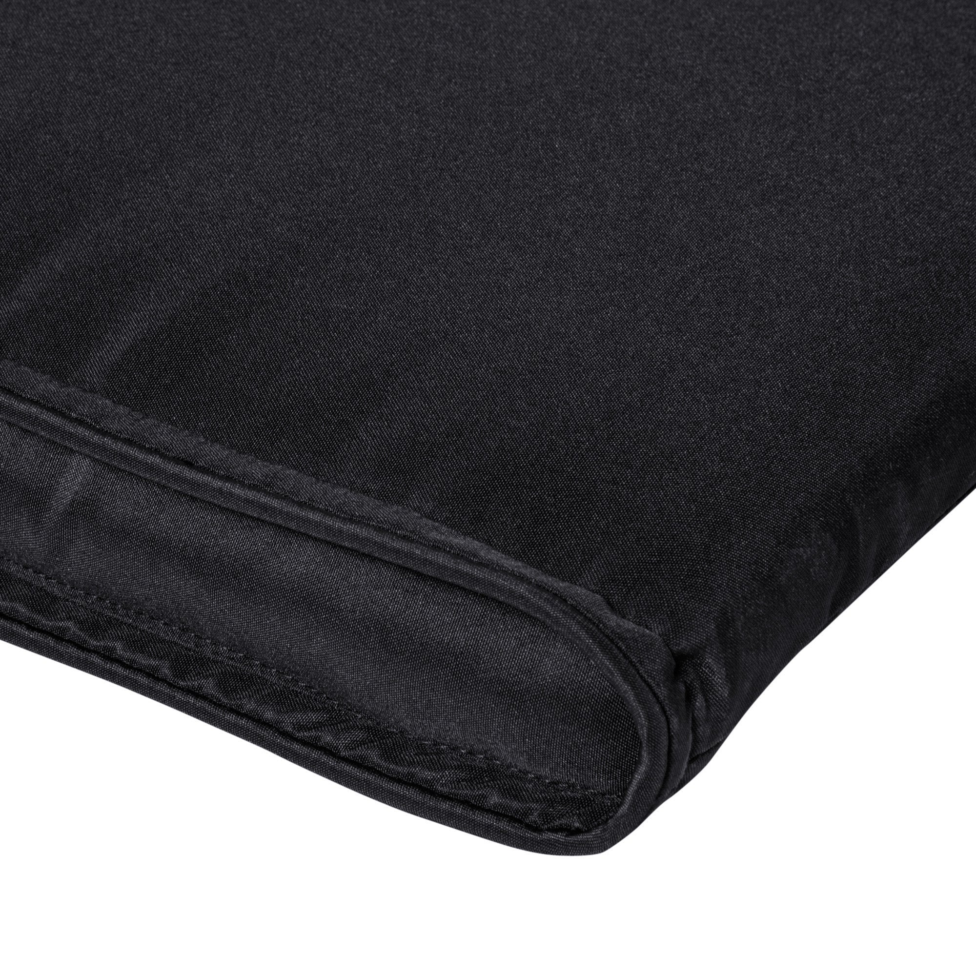 Outsunny Garden Sun Lounger Cushion Replacement Thick Sunbed Reclining Chair Relaxer Pad With Pillow - Black - Image 8