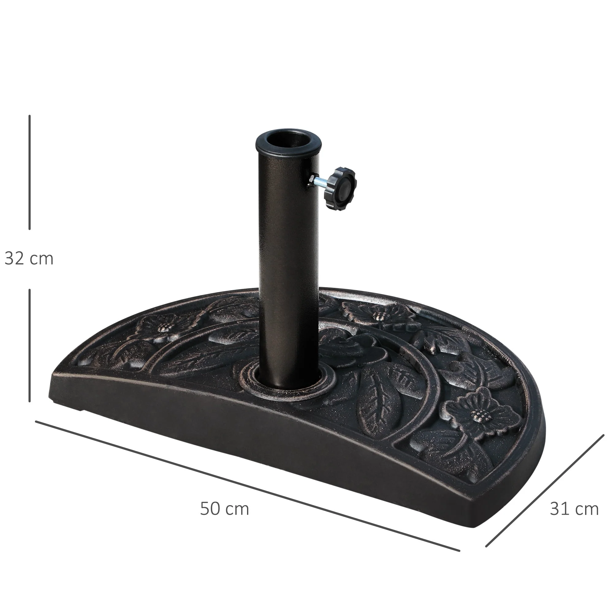 Outsunny Heavy Duty Parasol Umbrella Base - Image 3