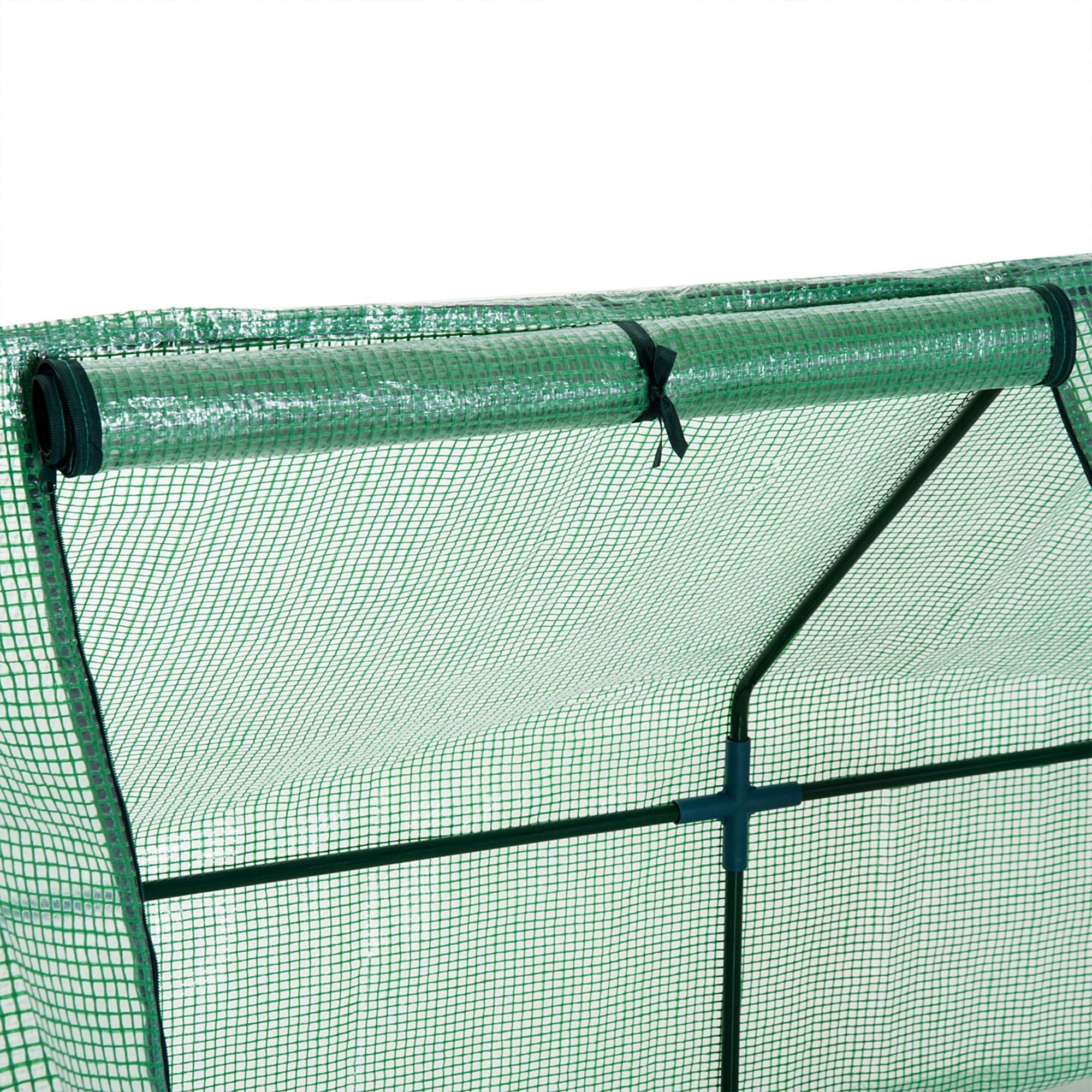 Outsunny Polytunnel Greenhouse Steel Frame Xs Size - Image 7