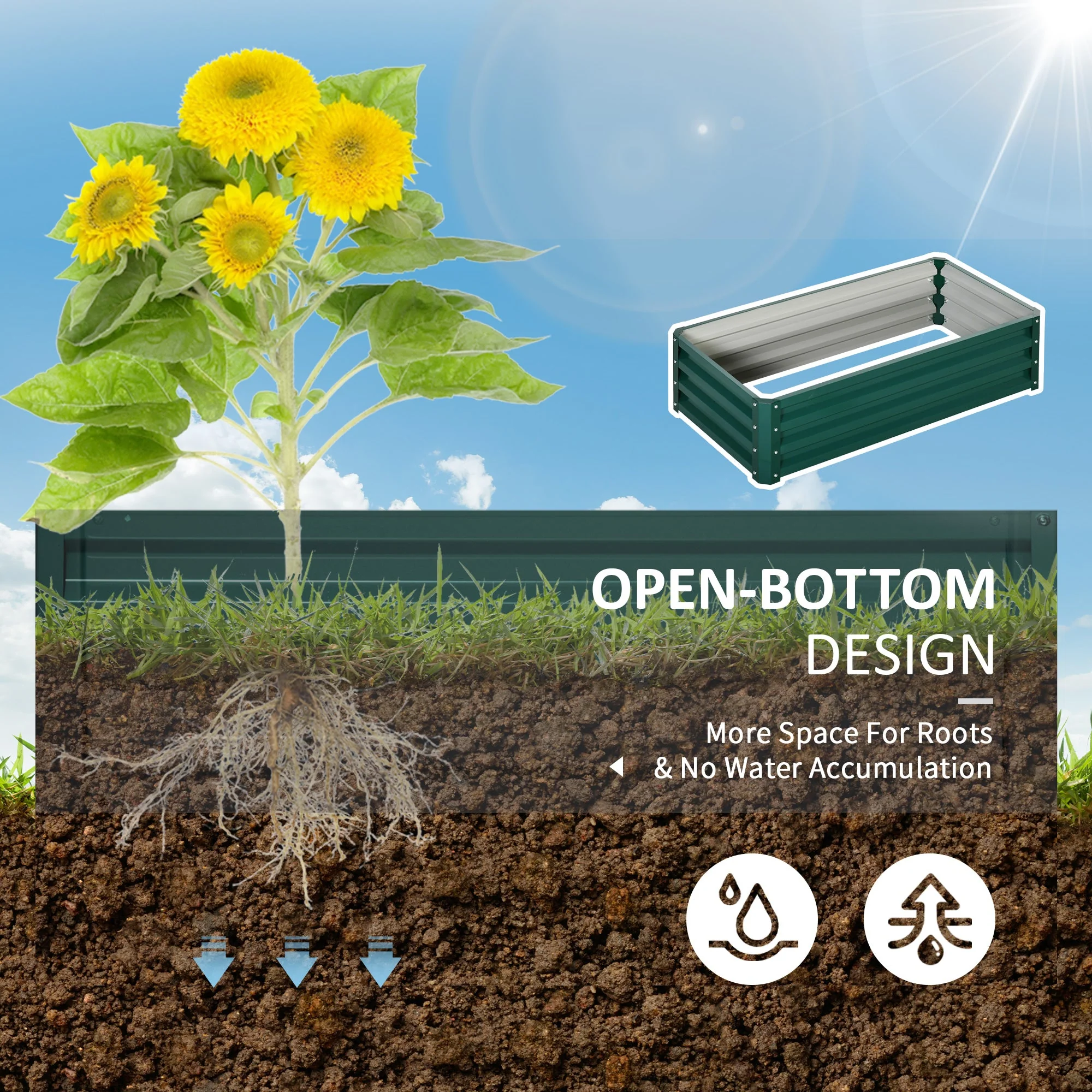 Outsunny Raised Beds for Garden - Image 4