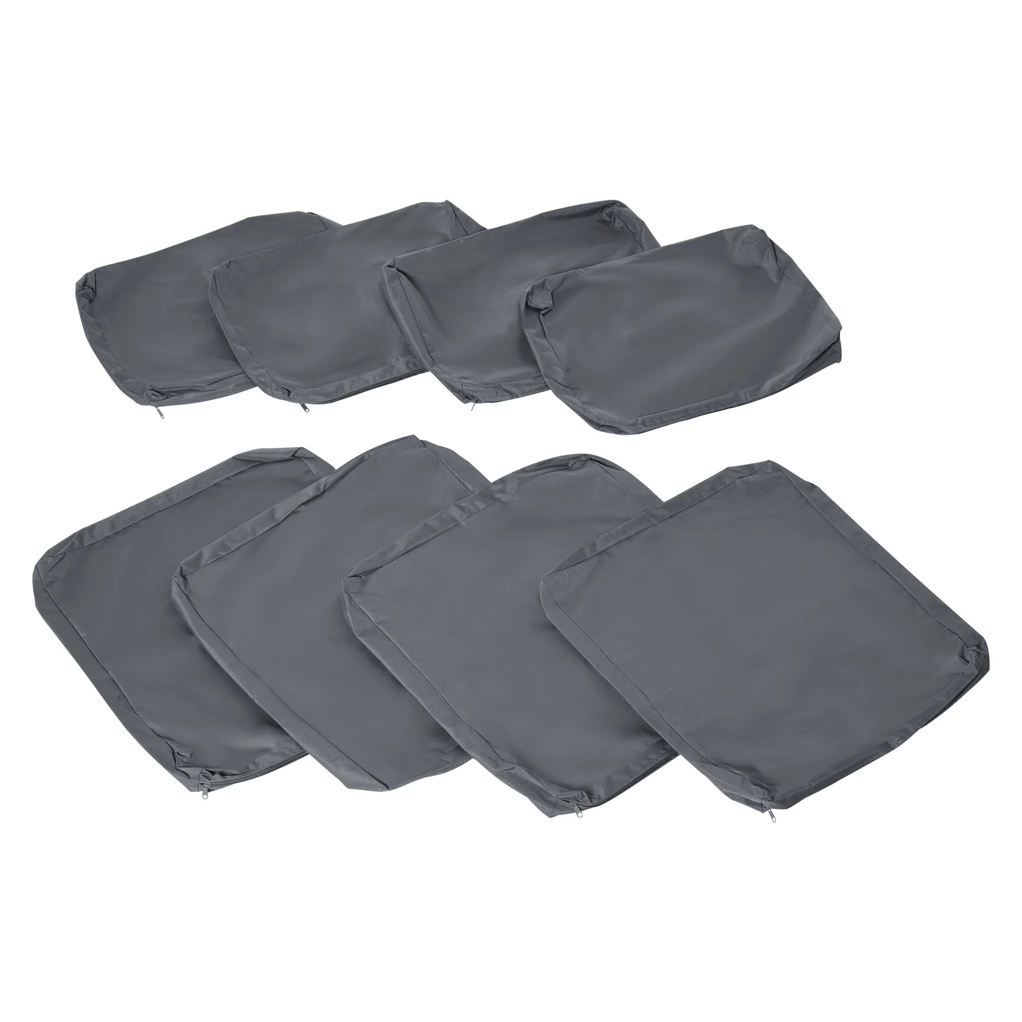 Outsunny Replacement Cushion Cover Garden Rattan Patio Furniture Seat Cover Polyester Outdoor Deep Grey- No Cushion Included - Image 2
