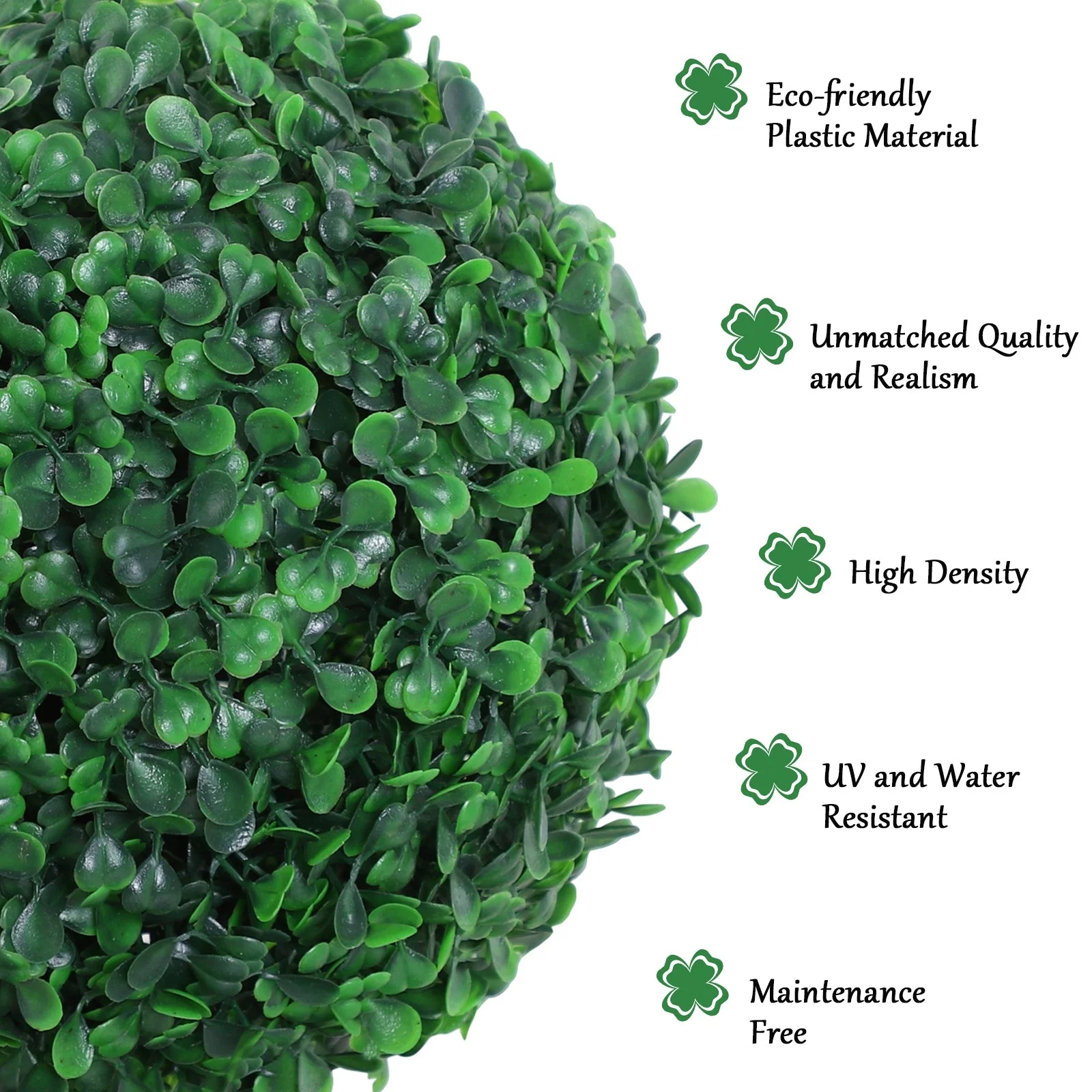 Outsunny Set Of 2 Artificial Topiary Trees With Pot - Image 4