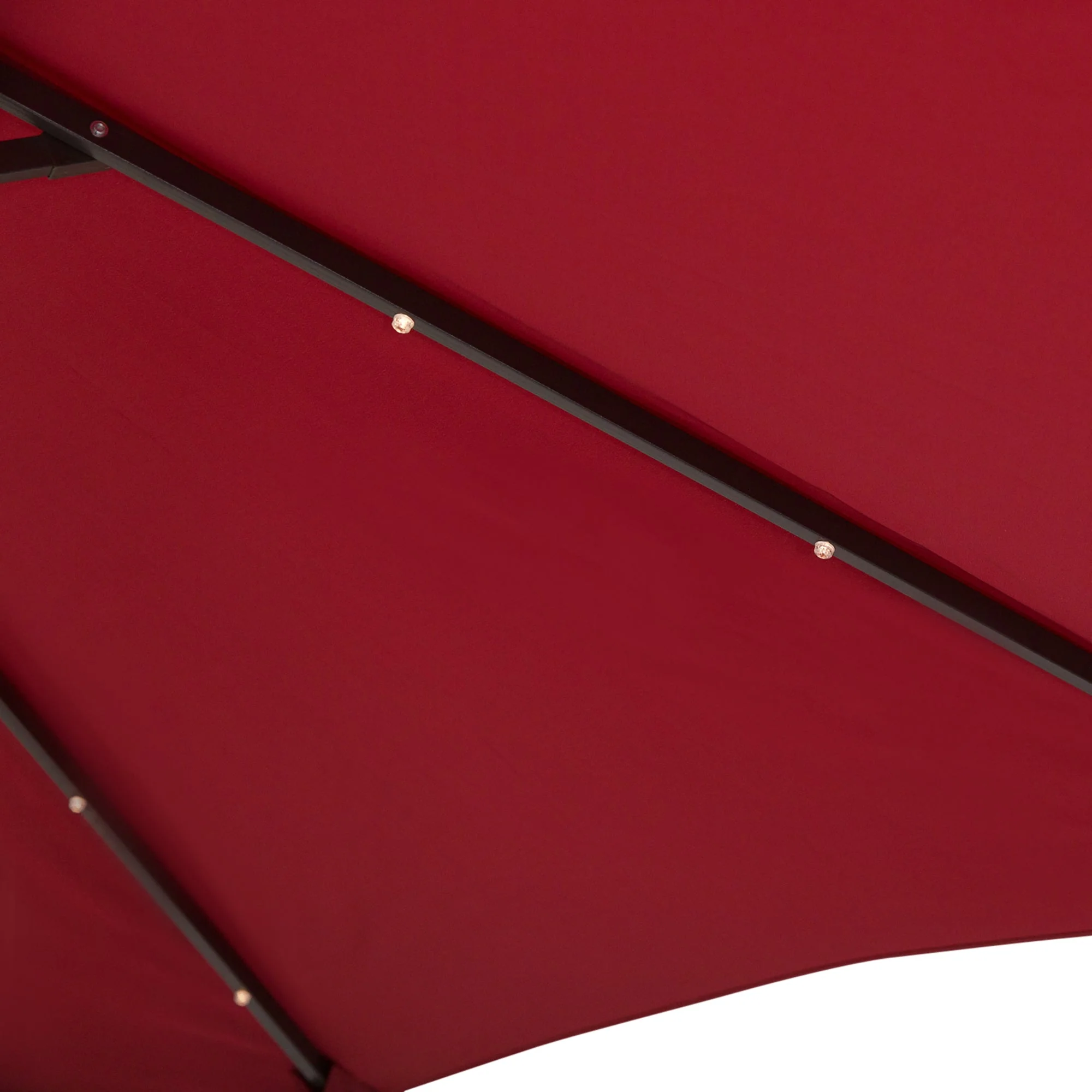 Outsunny Umbrella Parasol 24 Solar Led-Wine Red - Image 9