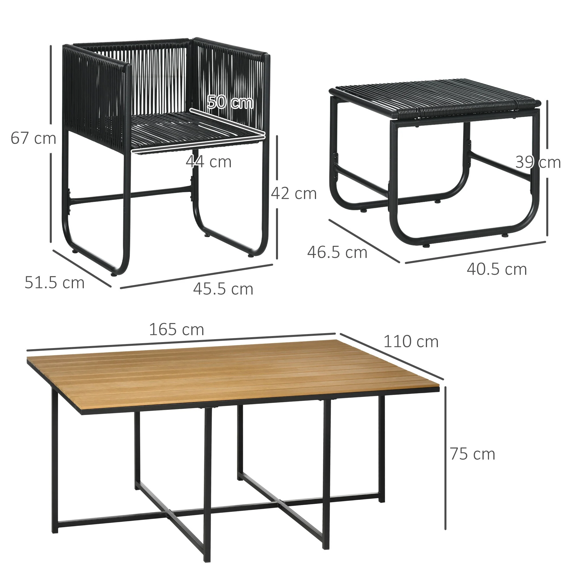 Patio 11-Piece PE Rattan Dining Set - Image 2
