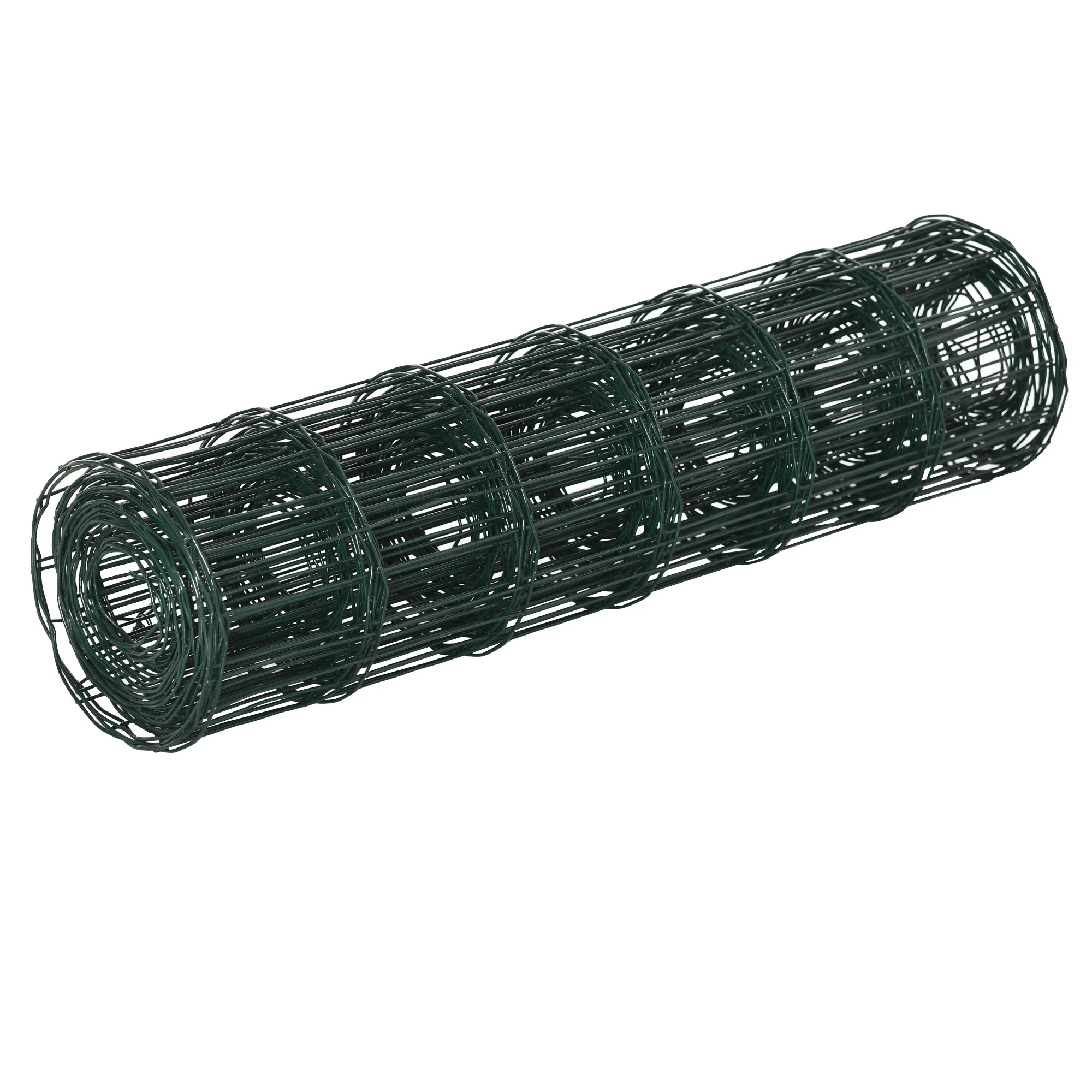 PawHut 0.6M x 10M Chicken Wire Mesh Roll Rabbit Poultry Animal Fence PVC Coated Steel Metal Garden Netting Fencing - Image 8