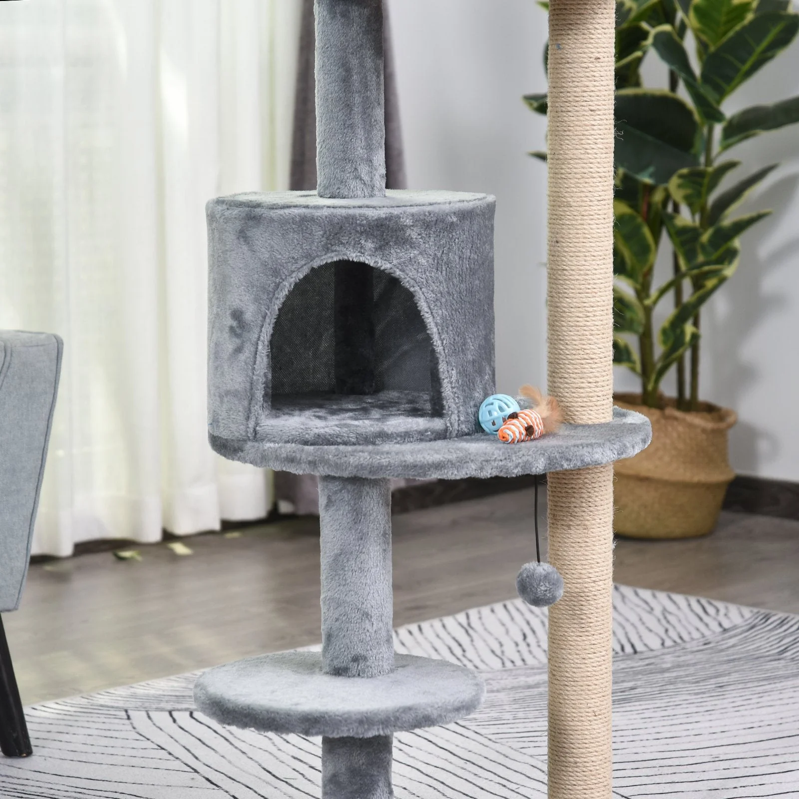 PawHut 104 cm Cat Tree - Image 6