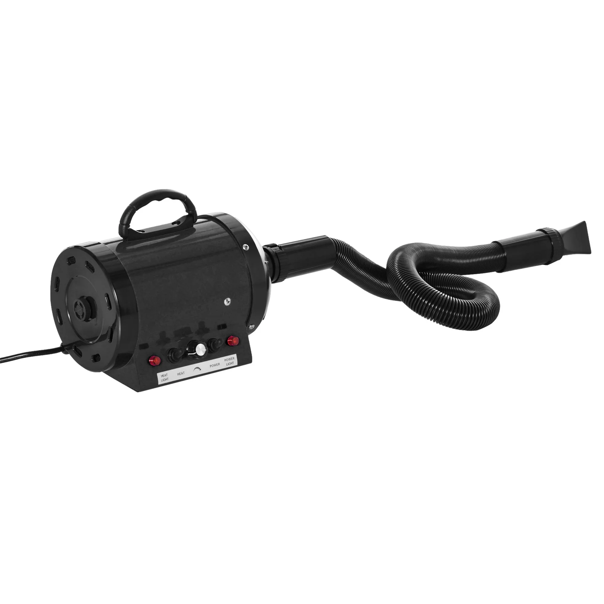 PawHut 2800W Dog Pet Grooming Hairdryer Heater w/ Three Nozzles - Black - Image 8