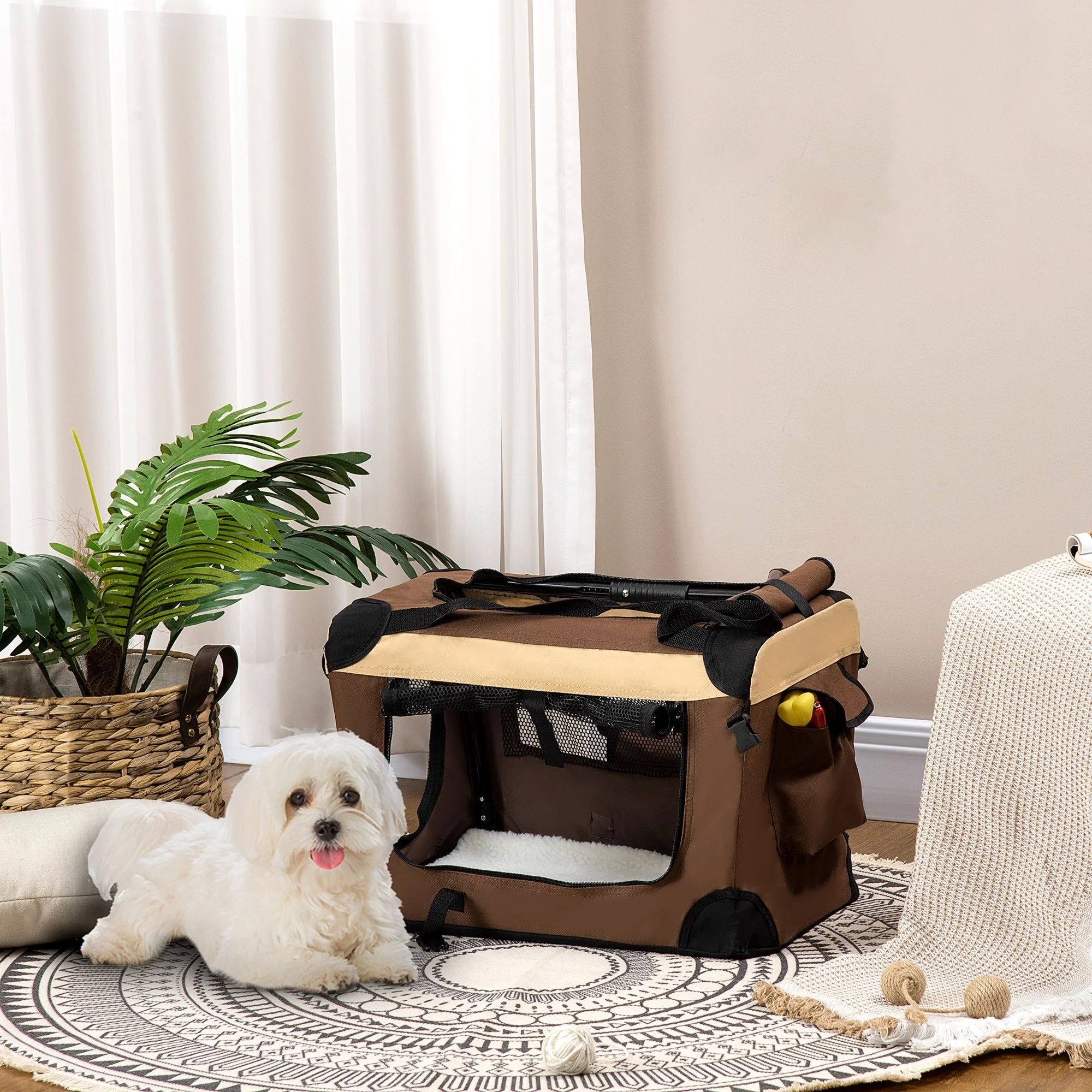 PawHut 51cm Foldable Pet Carrier - Image 2