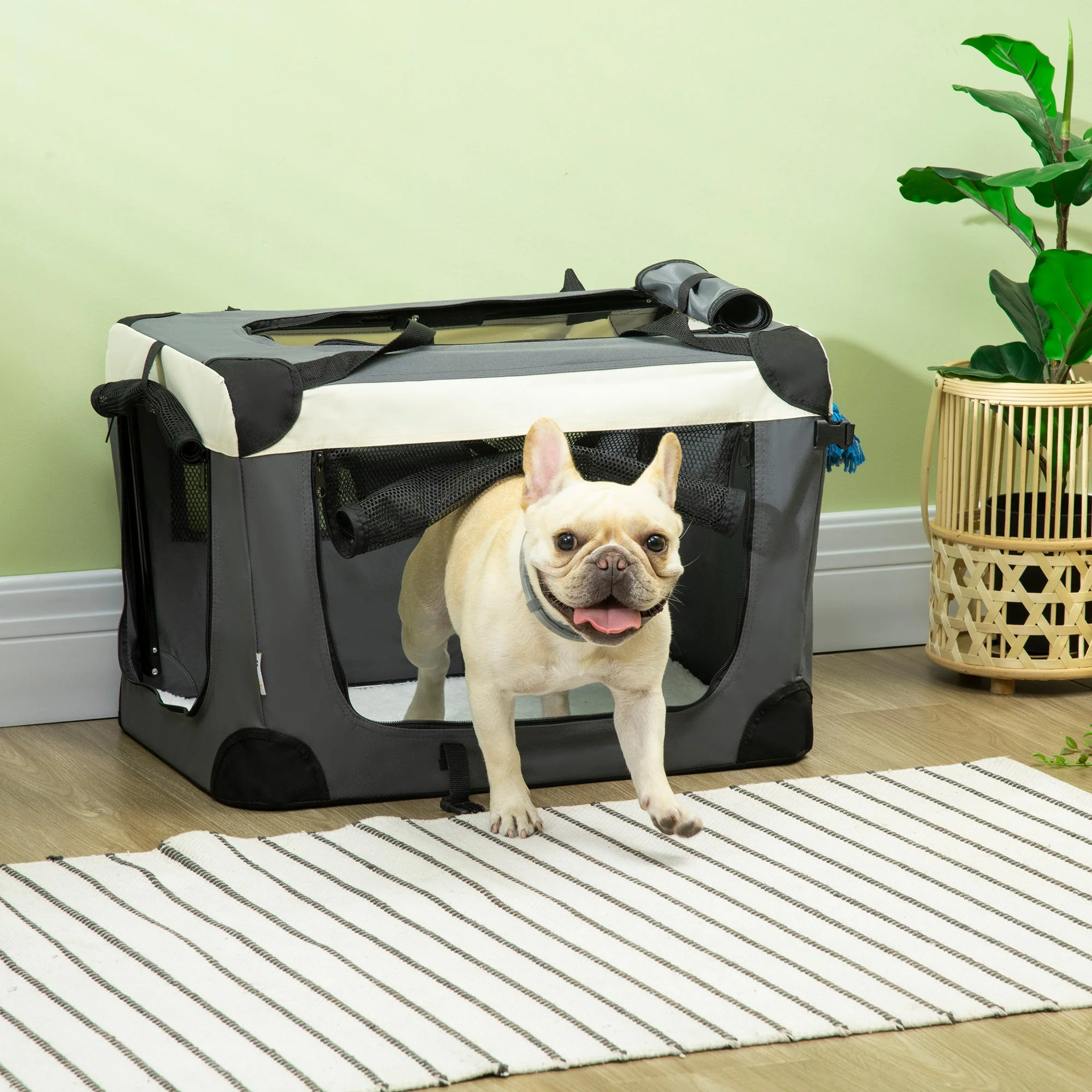 PawHut 60cm Foldable Pet Carrier - Image 2