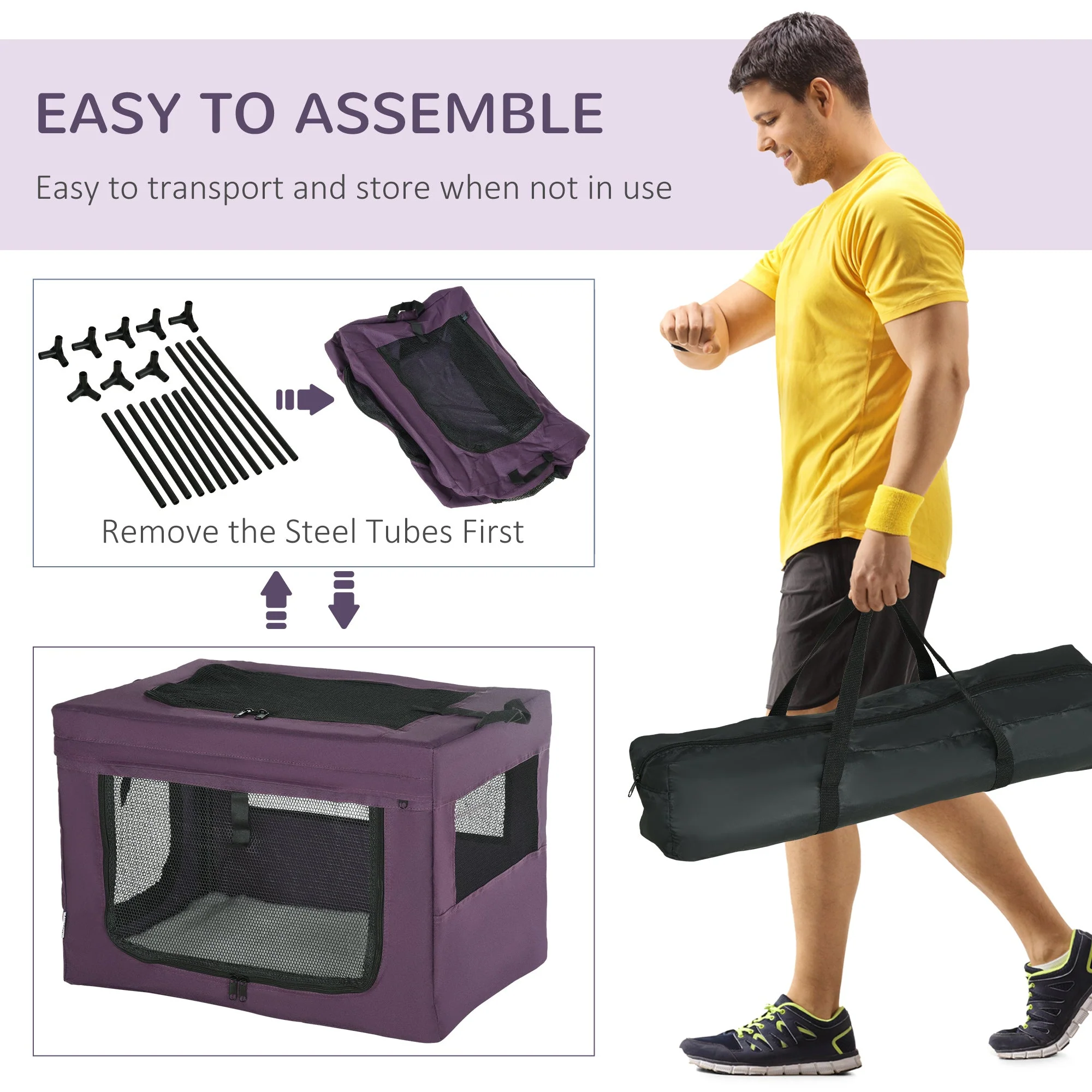PawHut 60cm Pet Carrier - Image 6